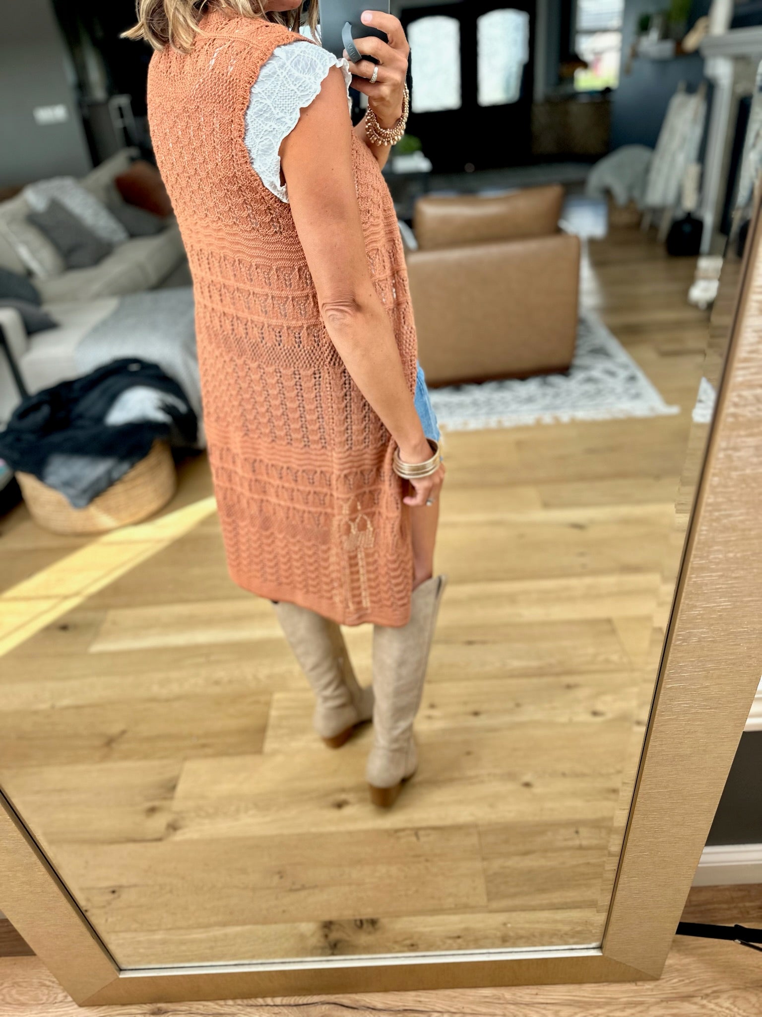 Threaded Moonlight Crochet Vest-Be Cool-Anna Kaytes Boutique, Women's Fashion Boutique in Grinnell, Iowa