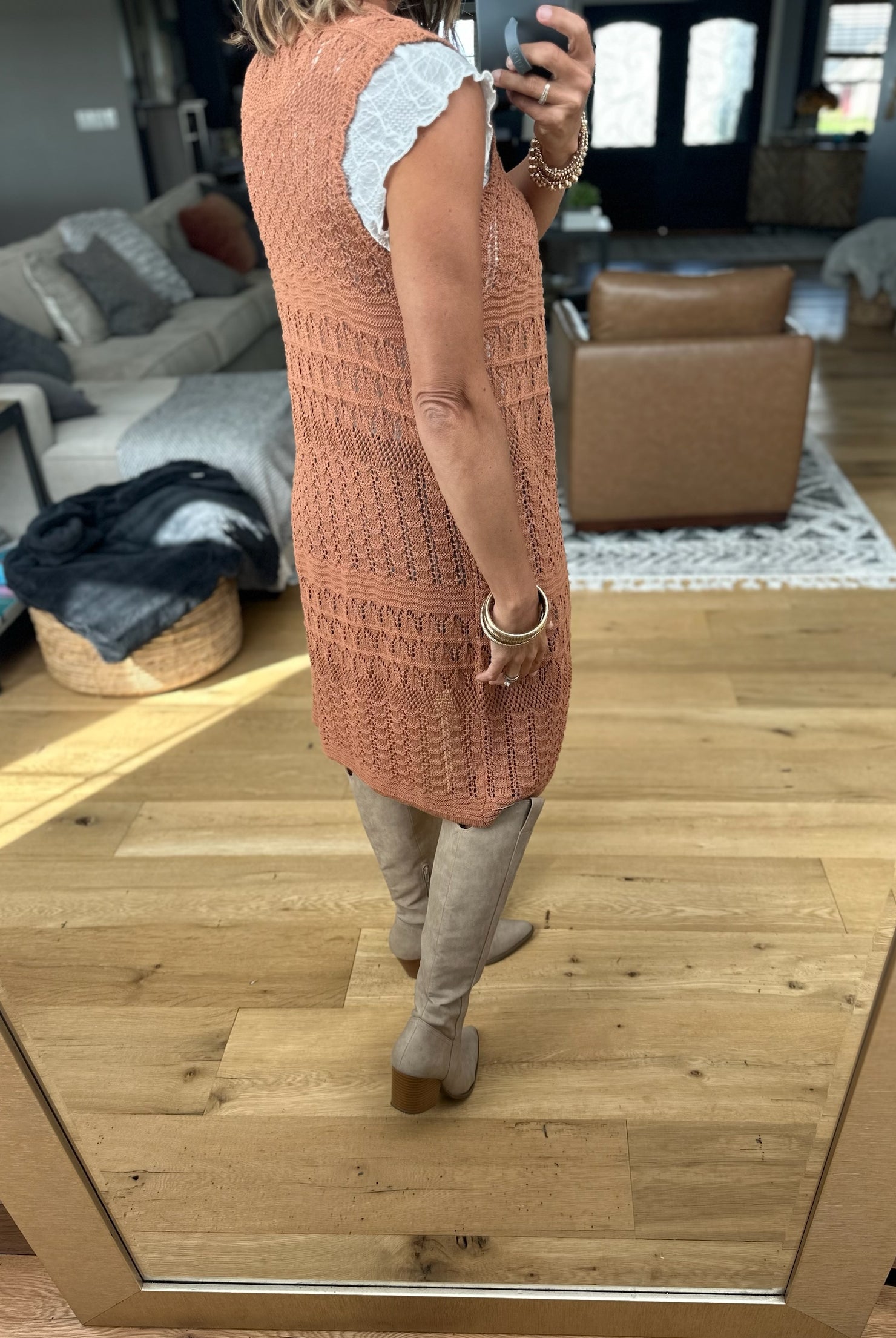 Threaded Moonlight Crochet Vest-Be Cool-Anna Kaytes Boutique, Women's Fashion Boutique in Grinnell, Iowa