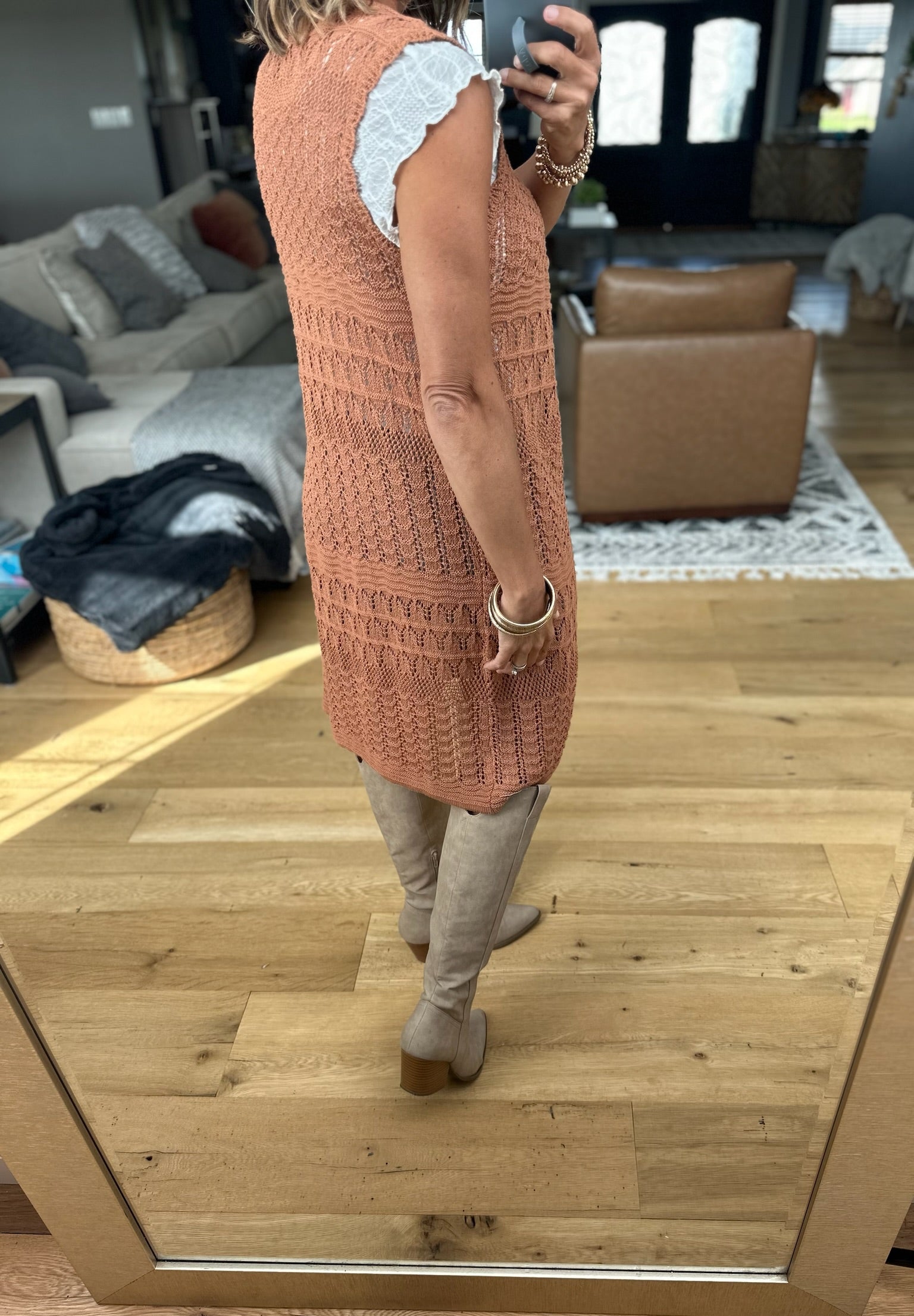 Threaded Moonlight Crochet Vest-Be Cool-Anna Kaytes Boutique, Women's Fashion Boutique in Grinnell, Iowa