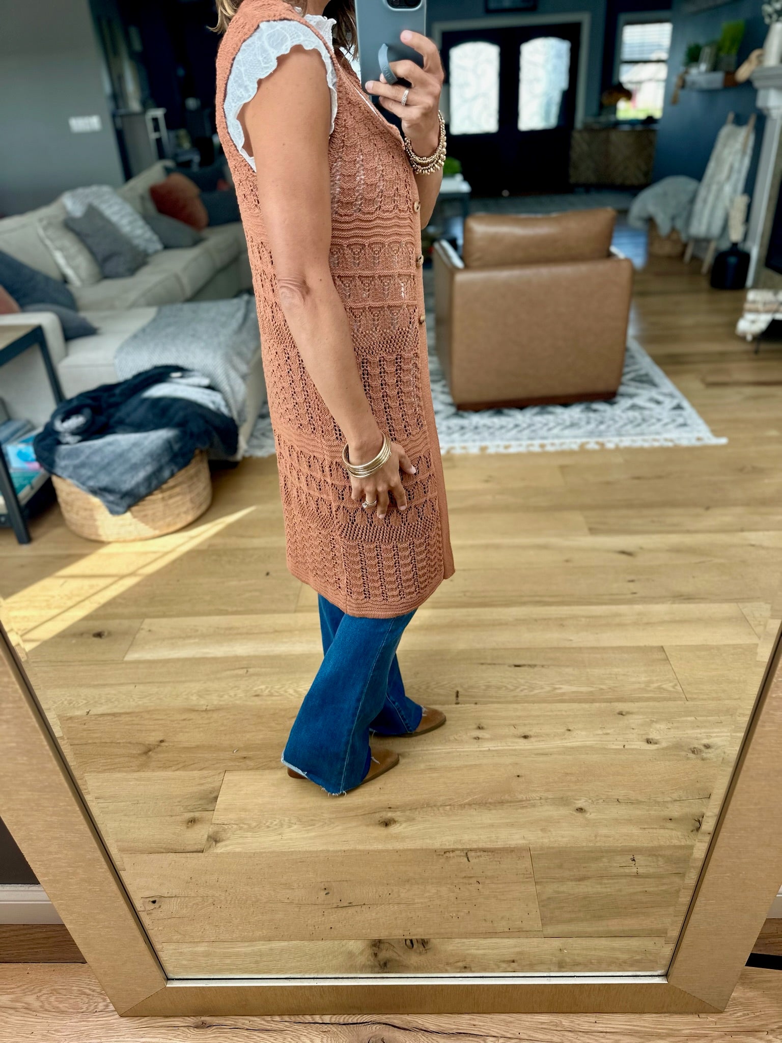 Threaded Moonlight Crochet Vest-Be Cool-Anna Kaytes Boutique, Women's Fashion Boutique in Grinnell, Iowa