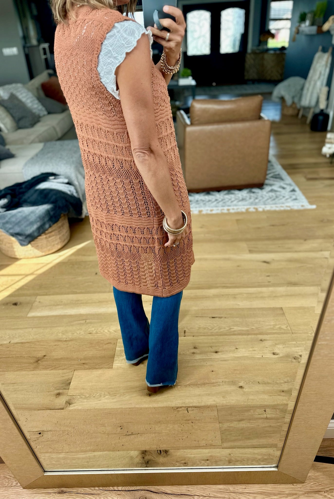 Threaded Moonlight Crochet Vest-Be Cool-Anna Kaytes Boutique, Women's Fashion Boutique in Grinnell, Iowa