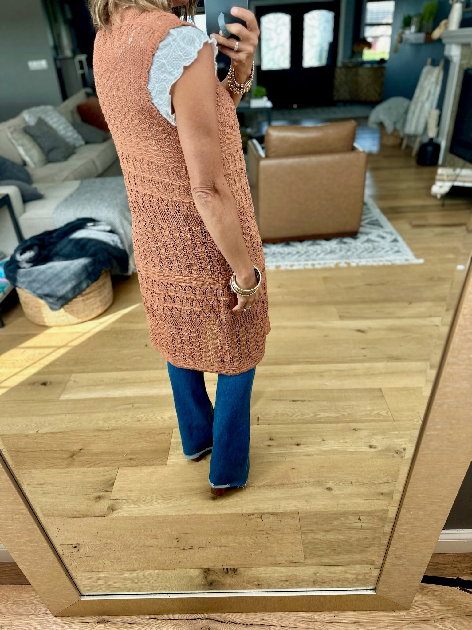 Threaded Moonlight Crochet Vest-Be Cool-Anna Kaytes Boutique, Women's Fashion Boutique in Grinnell, Iowa