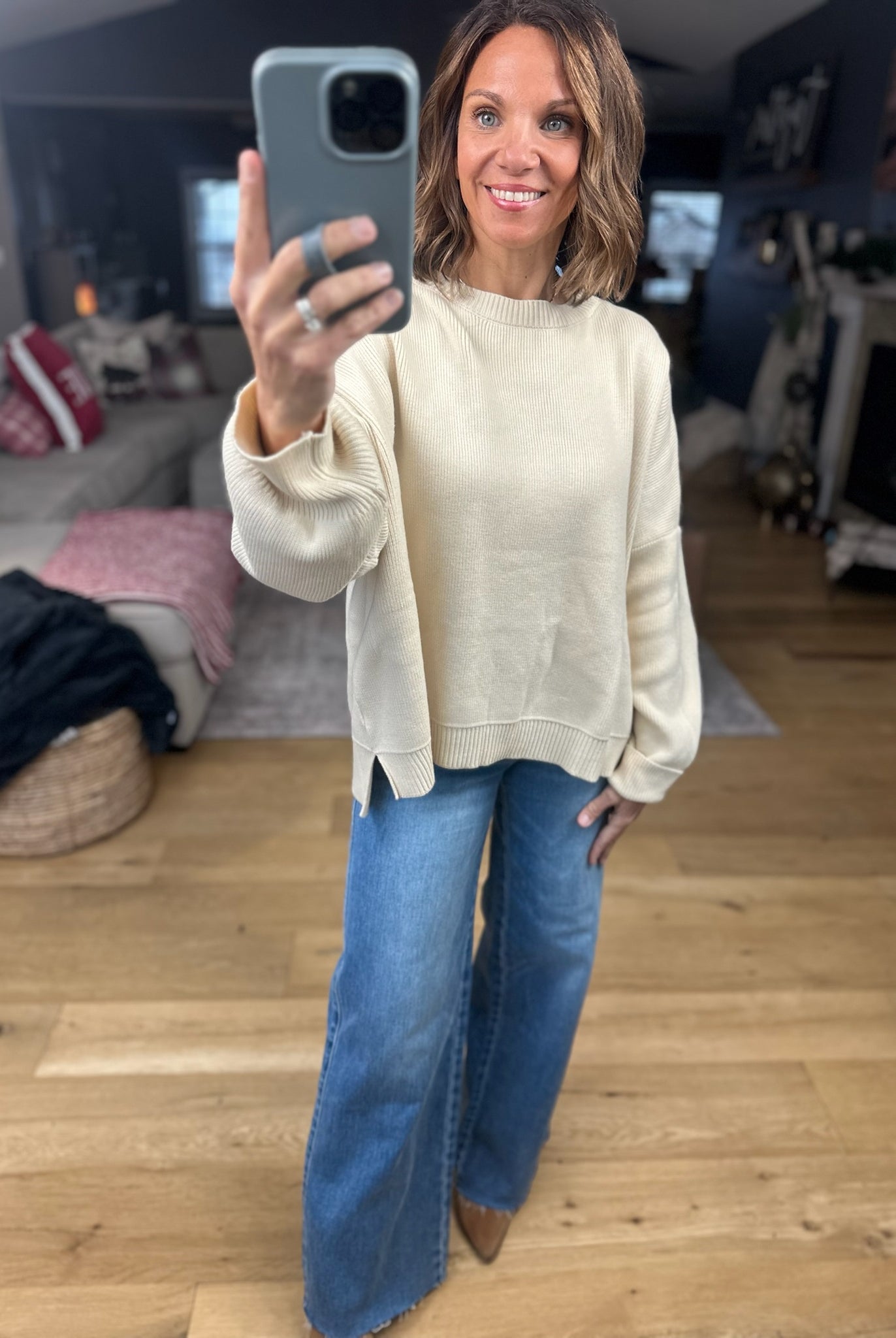 The Cozy Moment Sweater-Sweaters-She & Sky-Anna Kaytes Boutique, Women's Fashion Boutique in Grinnell, Iowa