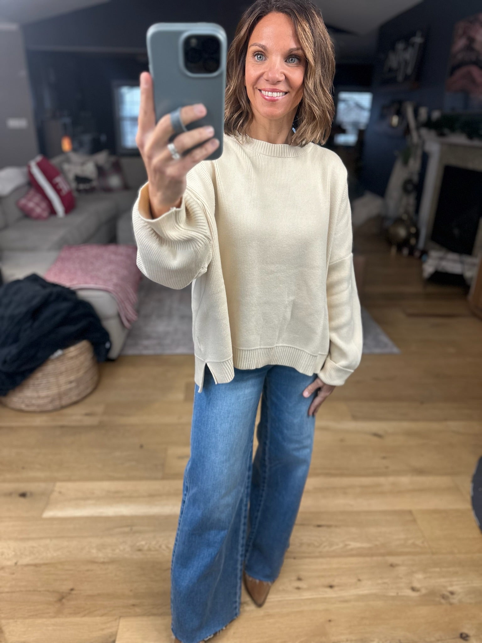 The Cozy Moment Sweater-Sweaters-She & Sky-Anna Kaytes Boutique, Women's Fashion Boutique in Grinnell, Iowa