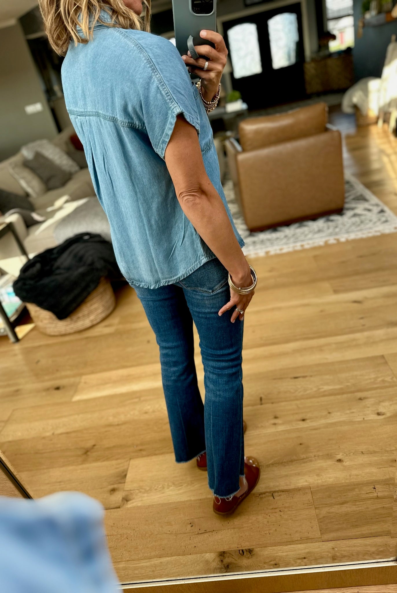 A Couple Things Button-Down Top-Blu Pepper-Anna Kaytes Boutique, Women's Fashion Boutique in Grinnell, Iowa