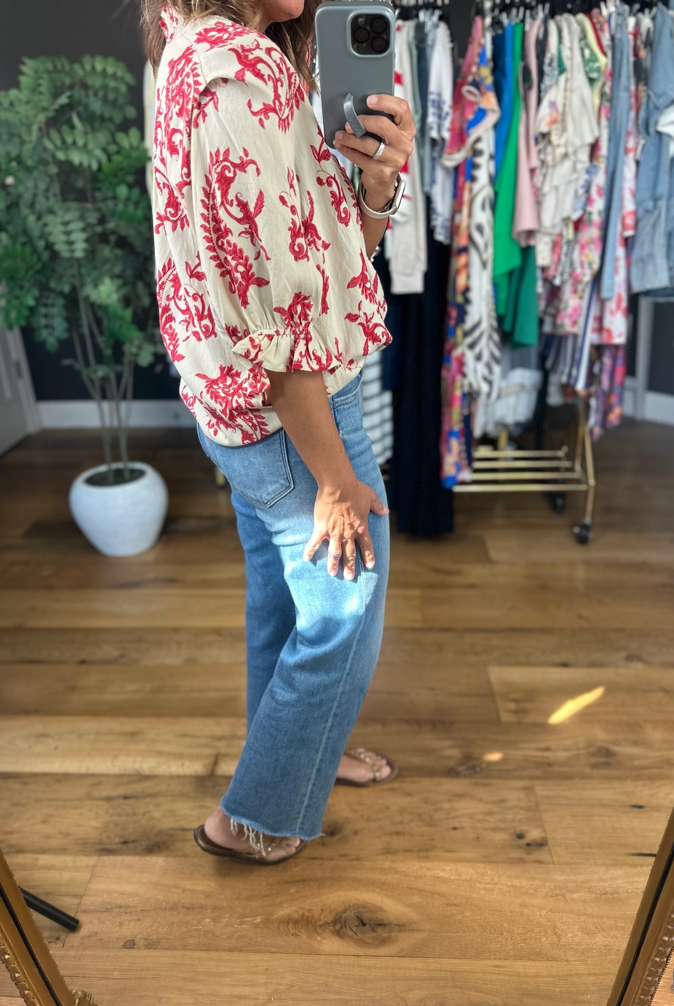 *PRE-ORDER - 3 WEEK TAT*Memories Of You Paisley Top-Short Sleeves-Umgee-Anna Kaytes Boutique, Women's Fashion Boutique in Grinnell, Iowa