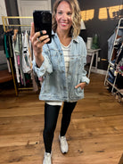 The Harlow Boyfriend Denim Jacket-Jackets-Thread & Supply-Anna Kaytes Boutique, Women's Fashion Boutique in Grinnell, Iowa
