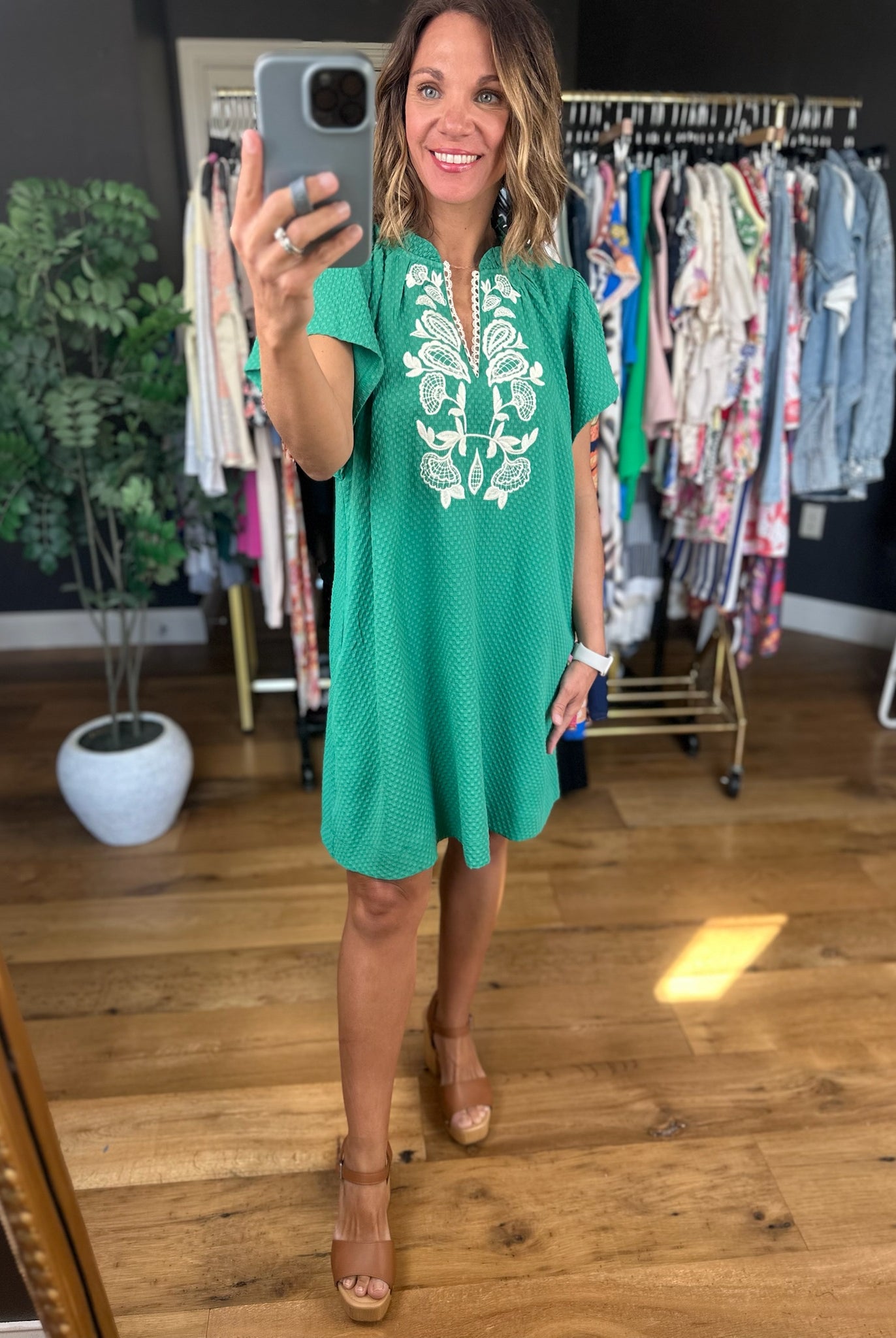 Calling For Summer Pocket Dress-Dresses-Umgee-Anna Kaytes Boutique, Women's Fashion Boutique in Grinnell, Iowa
