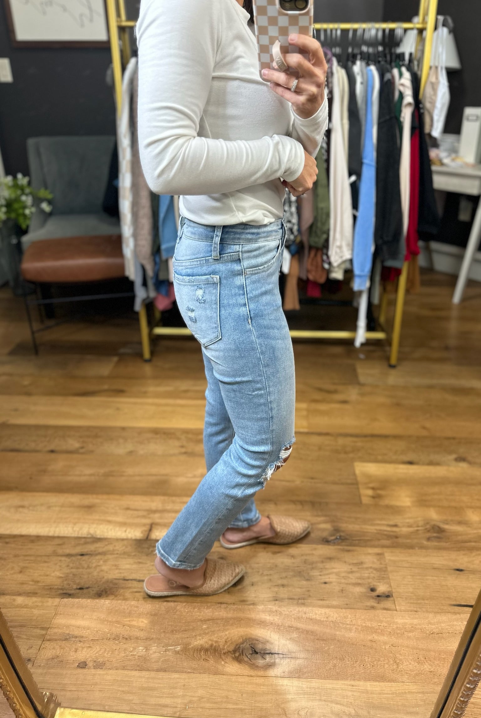 The Zoe Mid-Rise Crop Straight Denim-Vervet-Anna Kaytes Boutique, Women's Fashion Boutique in Grinnell, Iowa