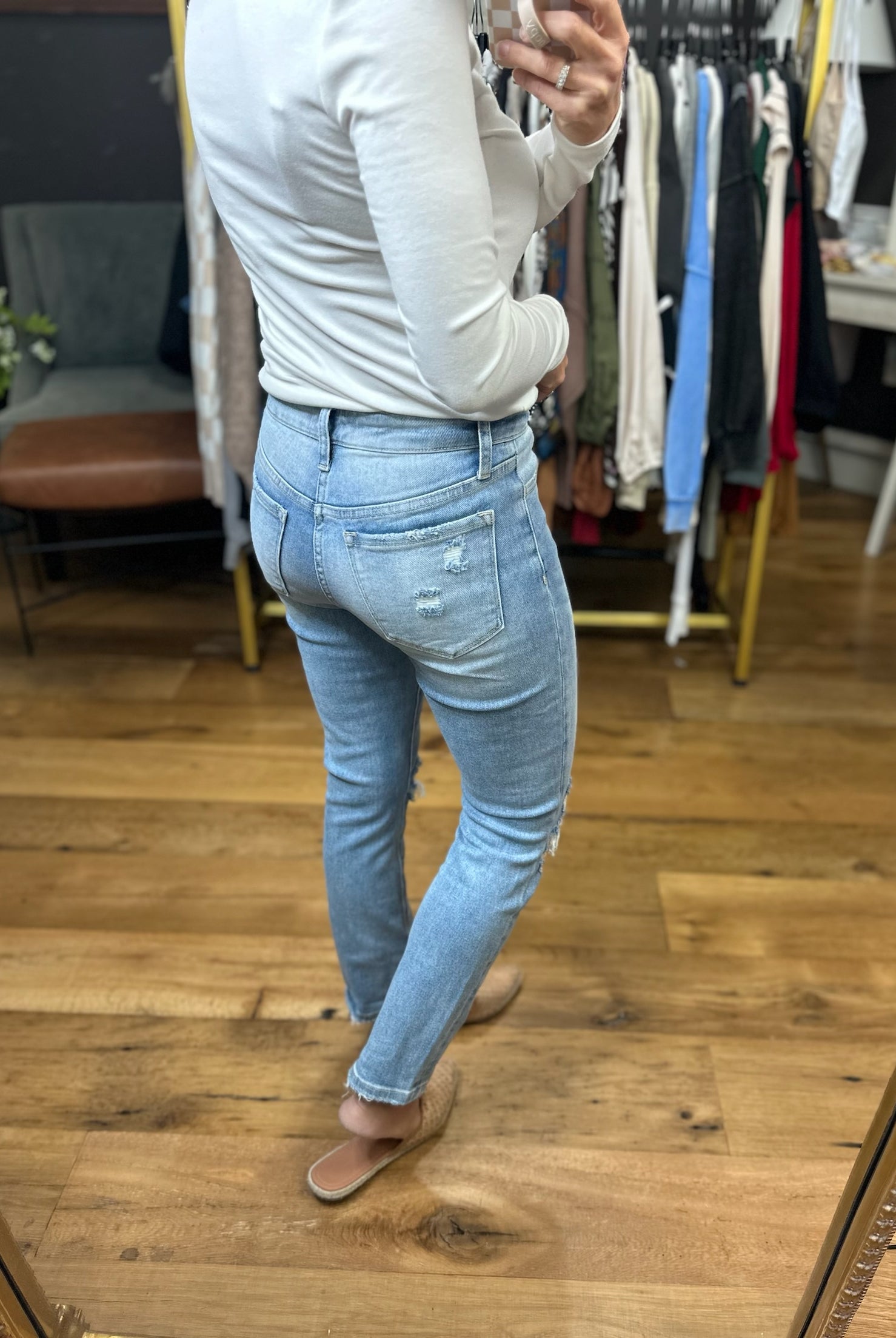 The Zoe Mid-Rise Crop Straight Denim-Vervet-Anna Kaytes Boutique, Women's Fashion Boutique in Grinnell, Iowa