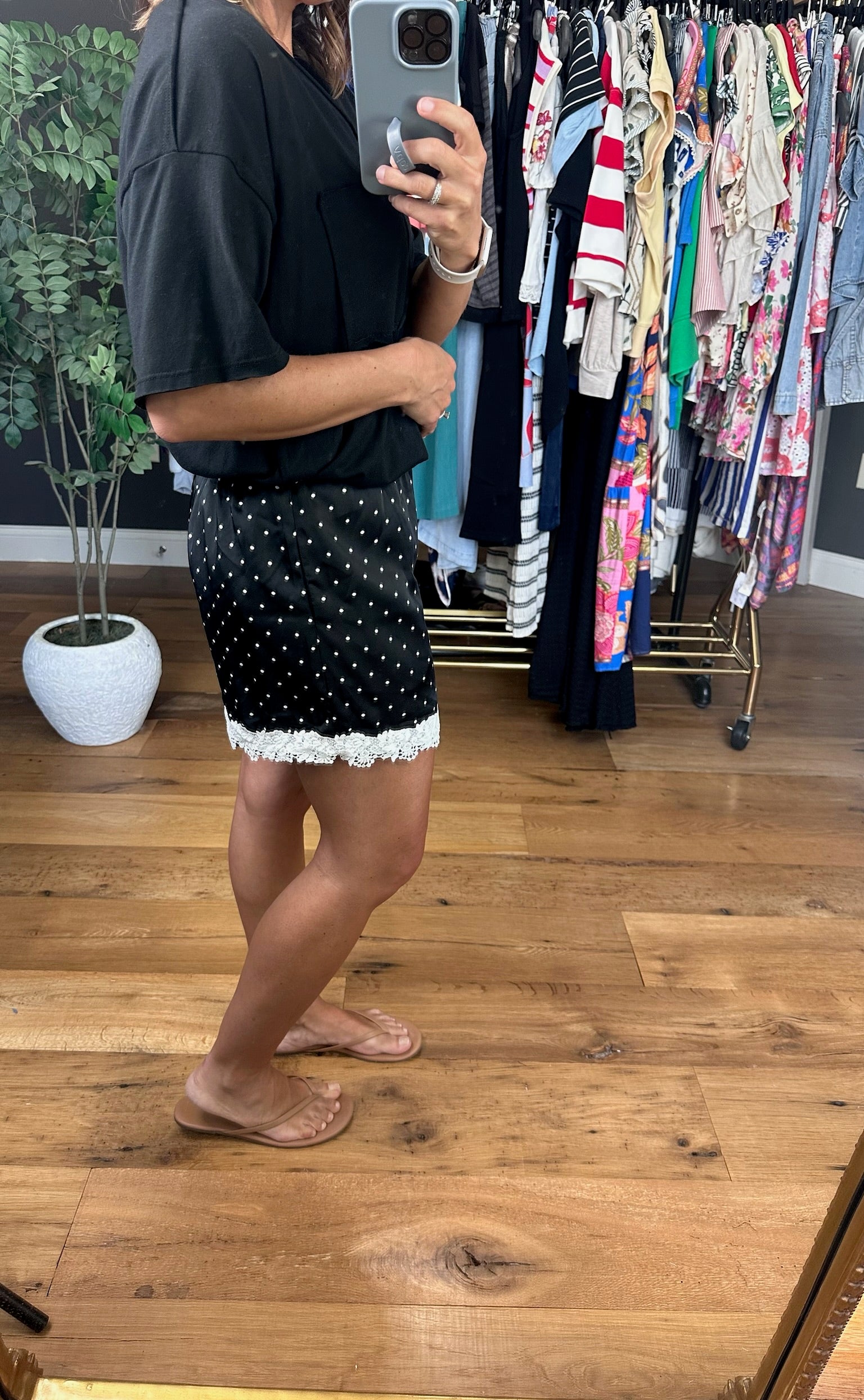 Perks Of Love Polka-Dot Shorts-Shorts-davi & dani-Anna Kaytes Boutique, Women's Fashion Boutique in Grinnell, Iowa