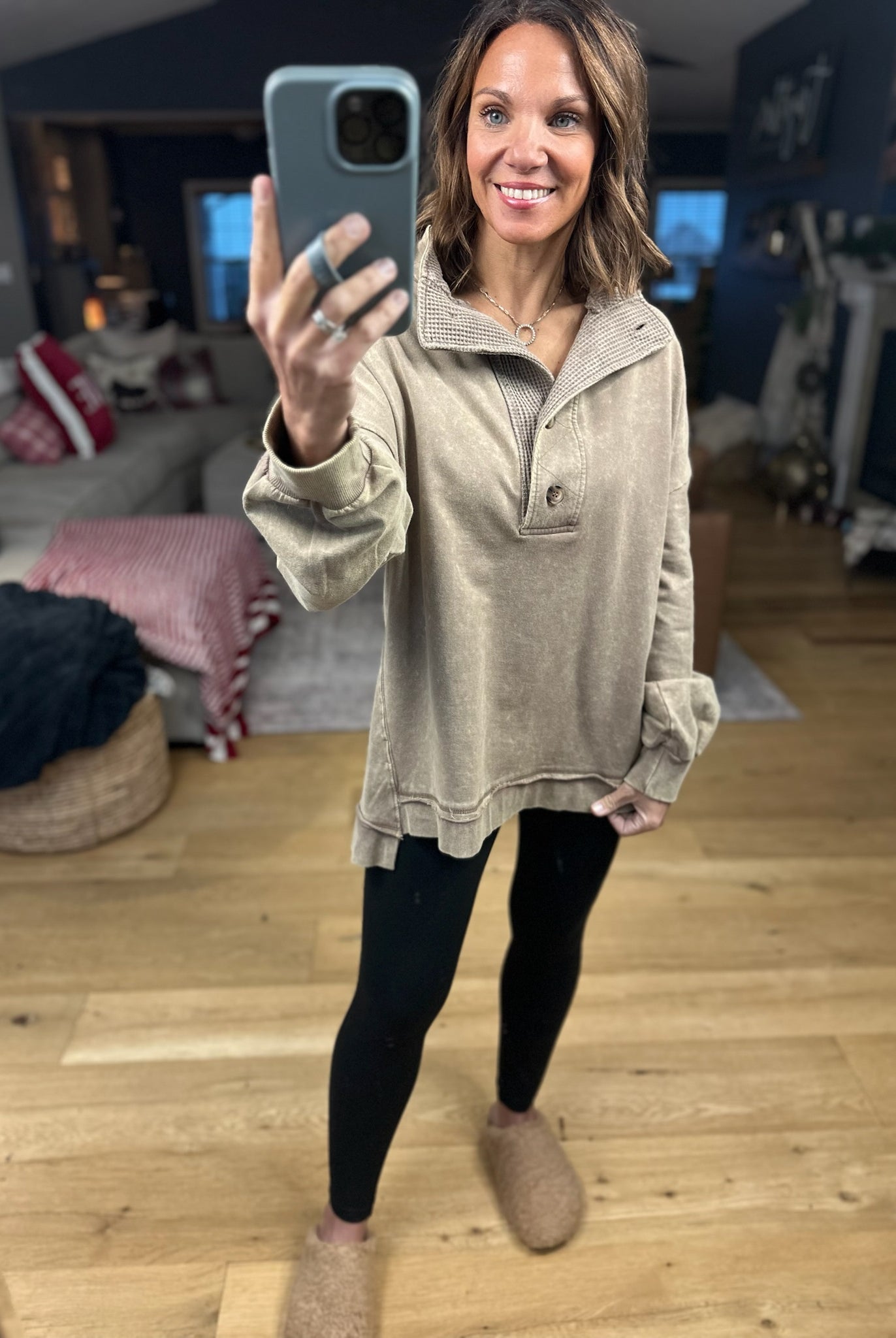 The Best Days Henley-Sweaters-Very J-Anna Kaytes Boutique, Women's Fashion Boutique in Grinnell, Iowa