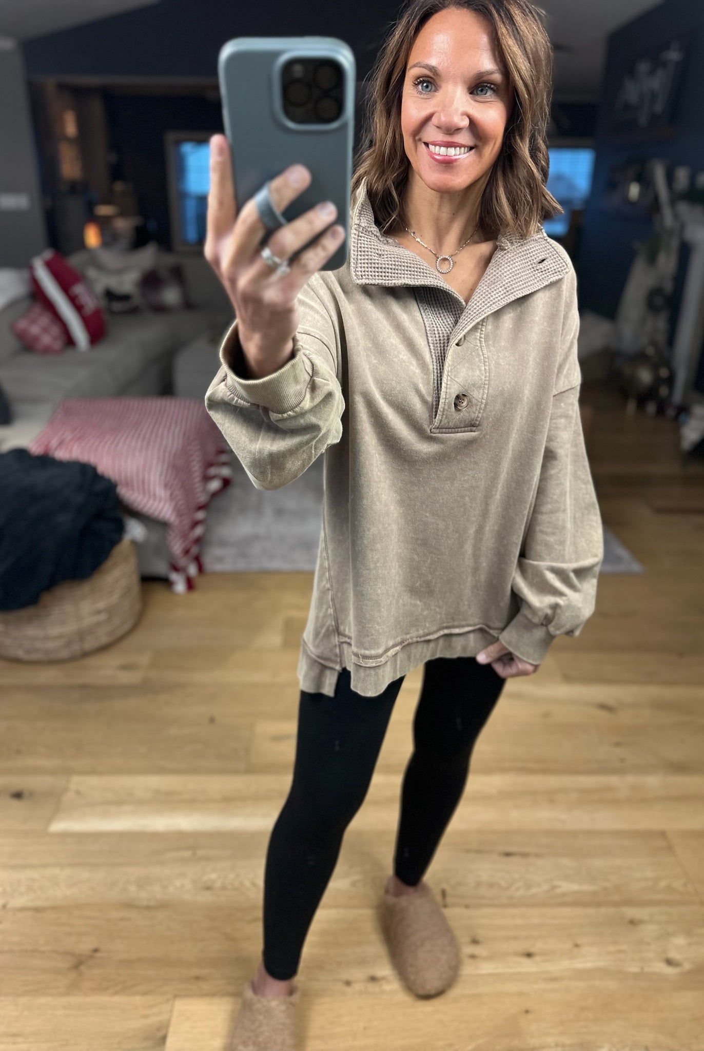 The Best Days Henley-Sweaters-Very J-Anna Kaytes Boutique, Women's Fashion Boutique in Grinnell, Iowa