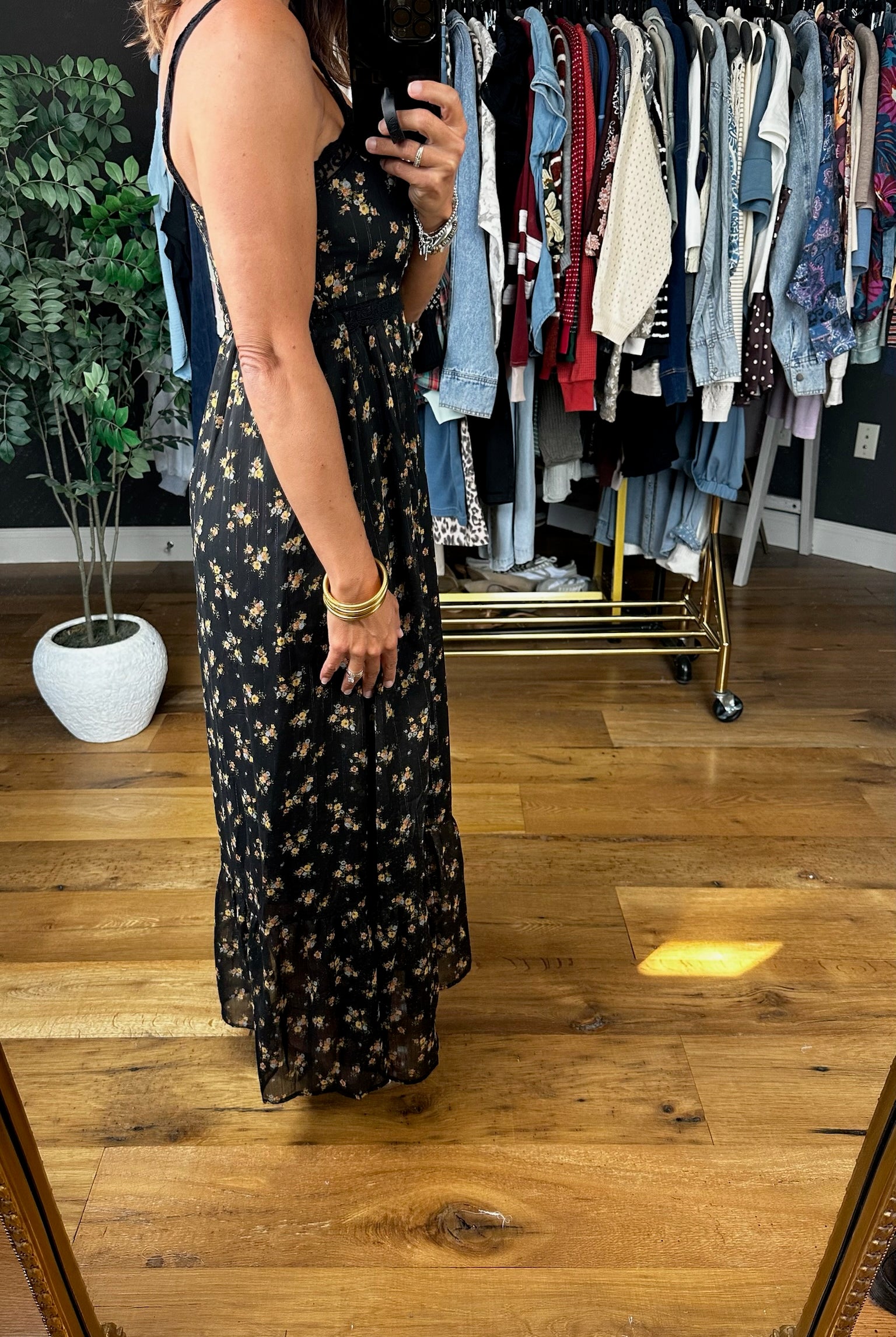 Catching My Breath Floral Dress-Dresses-Blu Pepper-Anna Kaytes Boutique, Women's Fashion Boutique in Grinnell, Iowa