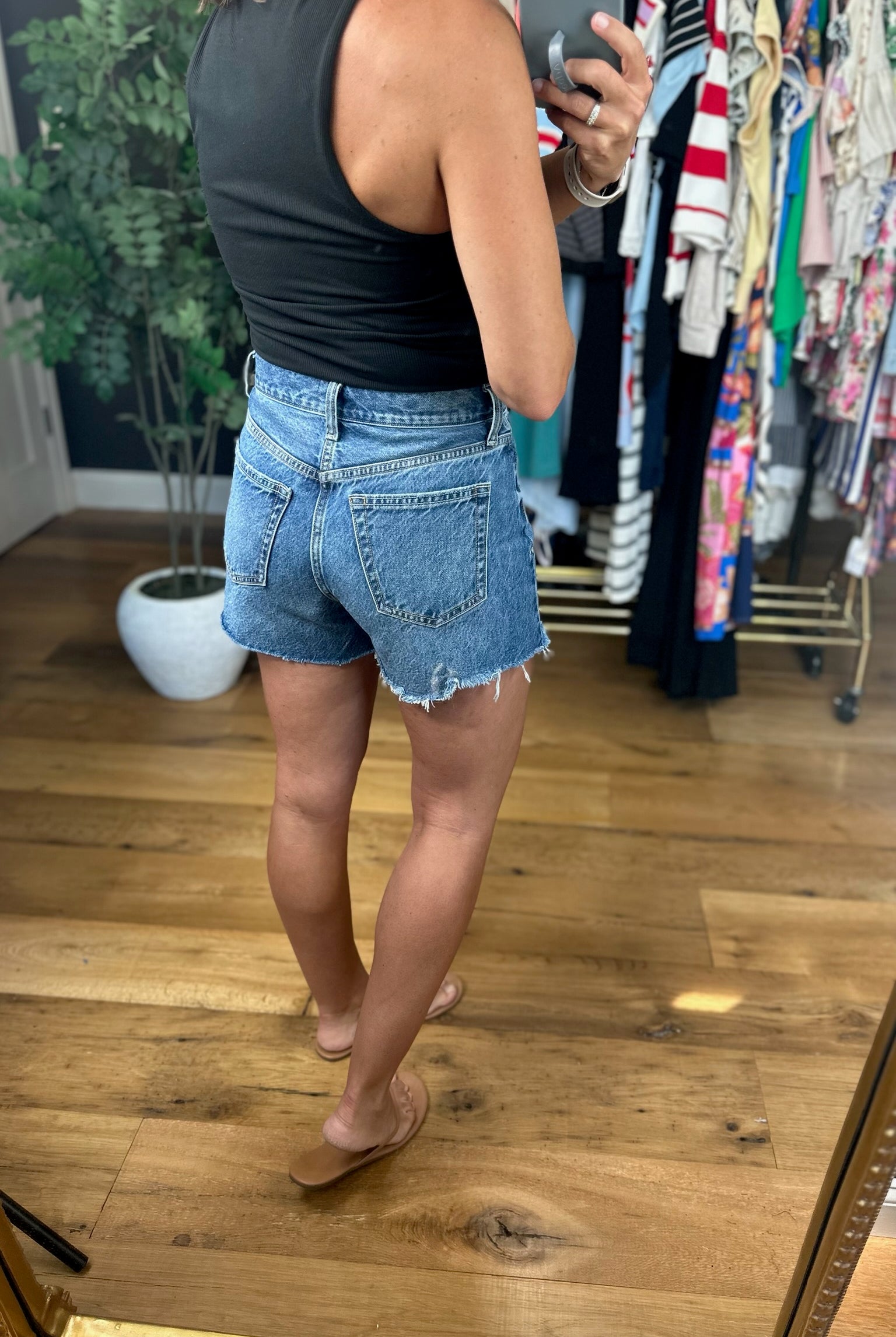 Z Supply Alex High-Rise Vintage Cut-Off Medium Wash-Shorts-Z Supply-Anna Kaytes Boutique, Women's Fashion Boutique in Grinnell, Iowa