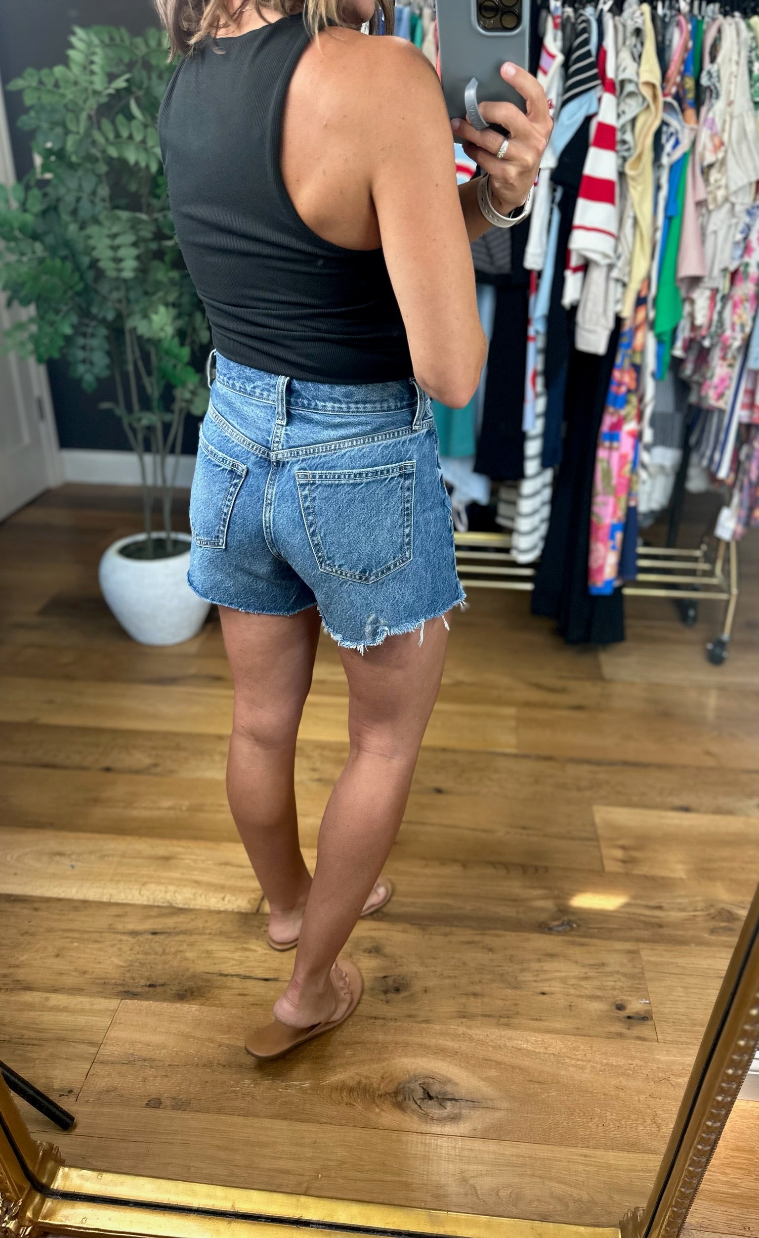 Z Supply Alex High-Rise Vintage Cut-Off Medium Wash-Shorts-Z Supply-Anna Kaytes Boutique, Women's Fashion Boutique in Grinnell, Iowa