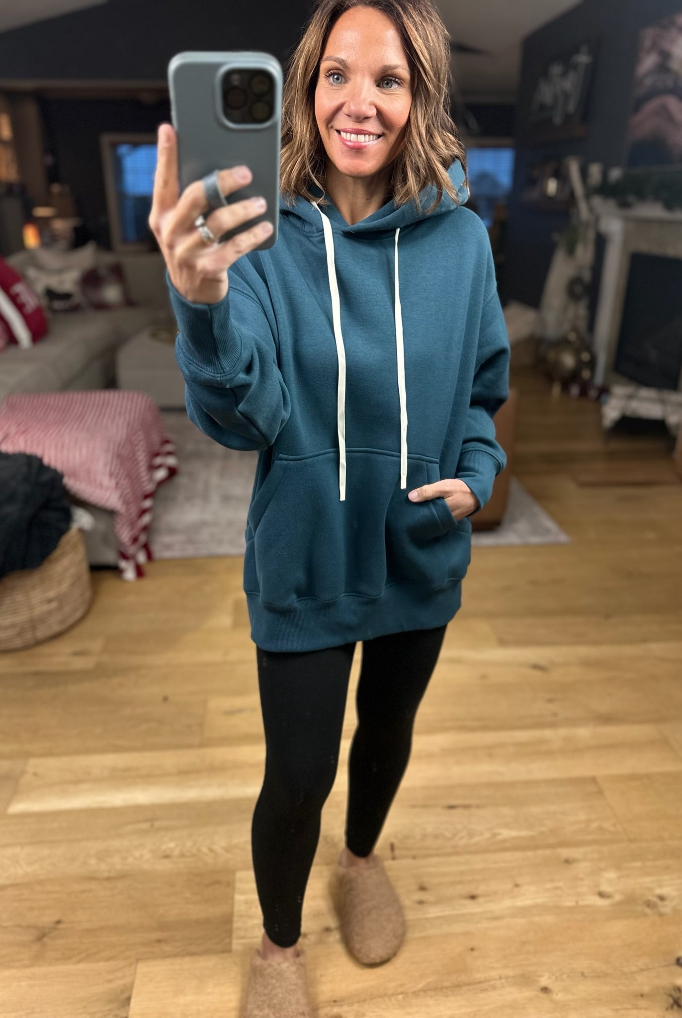 Daydreamer Pocket Hoodie-Sweaters-Mono B-Anna Kaytes Boutique, Women's Fashion Boutique in Grinnell, Iowa