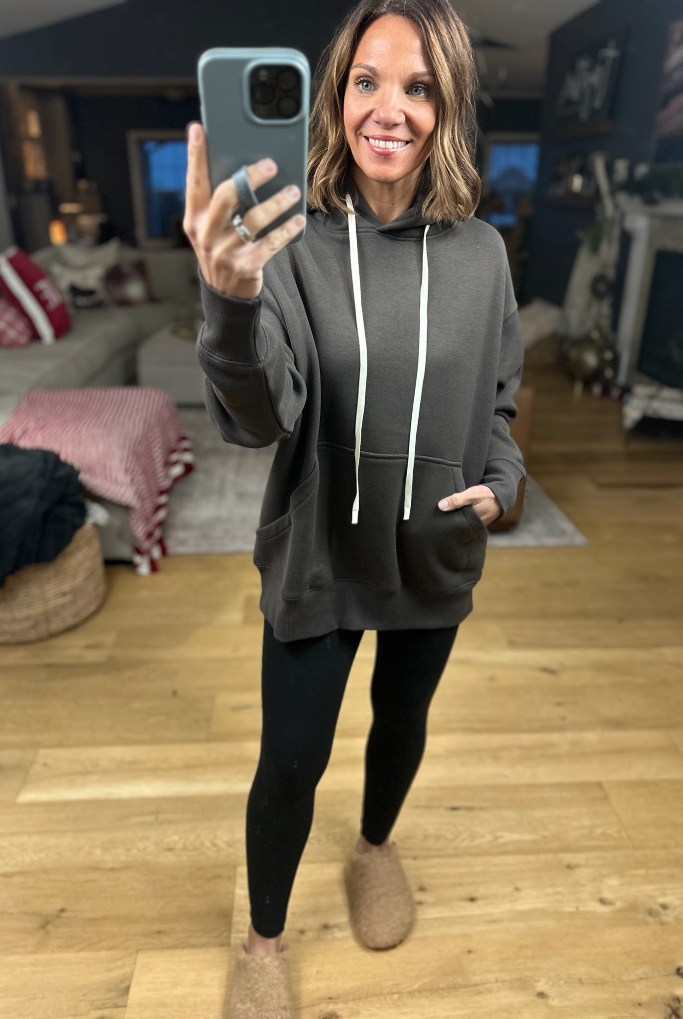 Daydreamer Pocket Hoodie-Sweaters-Mono B-Anna Kaytes Boutique, Women's Fashion Boutique in Grinnell, Iowa