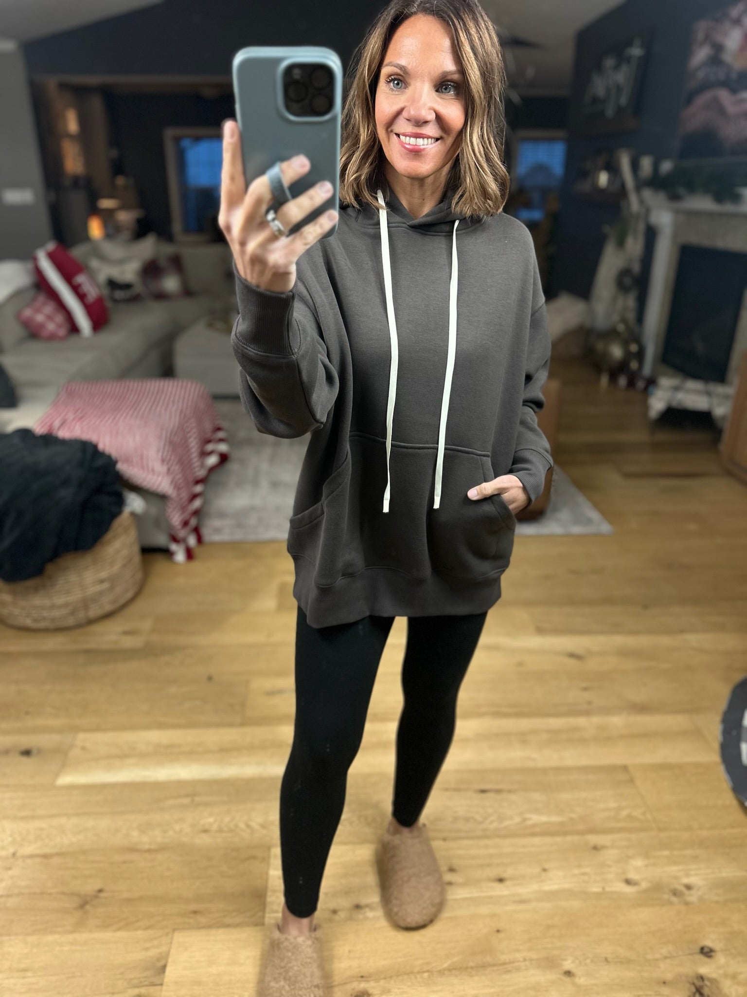 Daydreamer Pocket Hoodie-Sweaters-Mono B-Anna Kaytes Boutique, Women's Fashion Boutique in Grinnell, Iowa