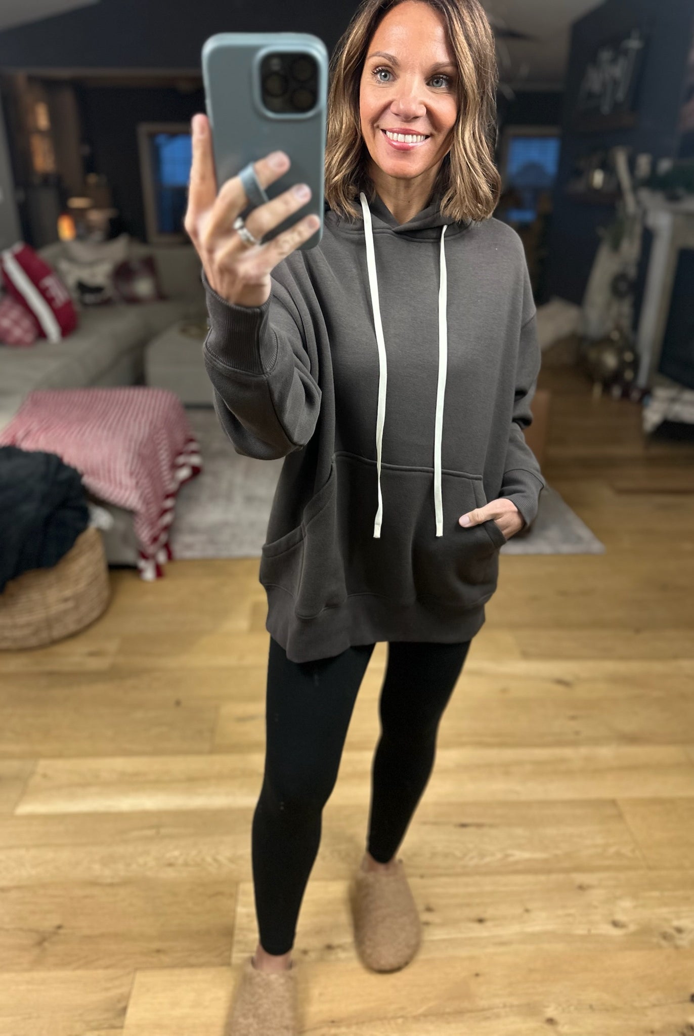 Daydreamer Pocket Hoodie-Sweaters-Mono B-Anna Kaytes Boutique, Women's Fashion Boutique in Grinnell, Iowa