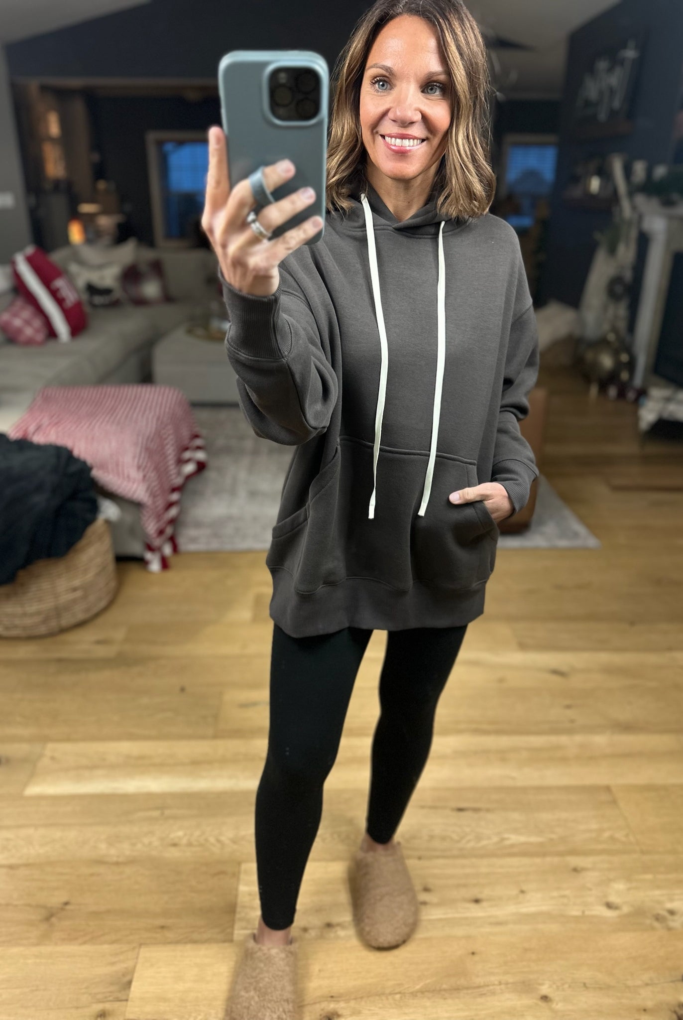 Daydreamer Pocket Hoodie-Sweaters-Mono B-Anna Kaytes Boutique, Women's Fashion Boutique in Grinnell, Iowa