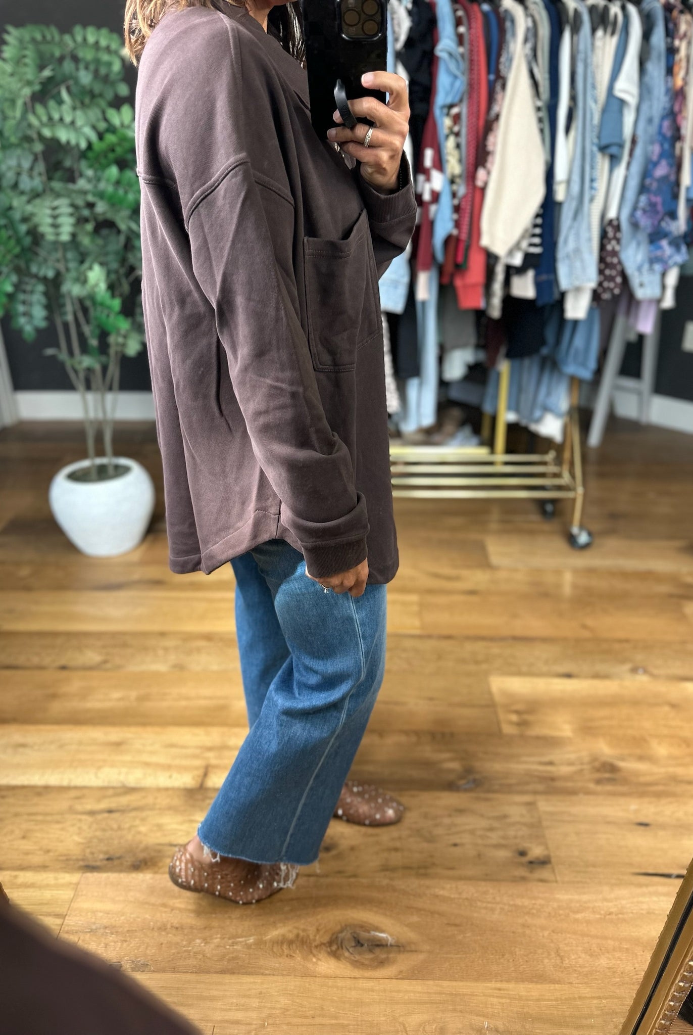 Falling Fast Button Shacket-Jackets-Mono B-Anna Kaytes Boutique, Women's Fashion Boutique in Grinnell, Iowa