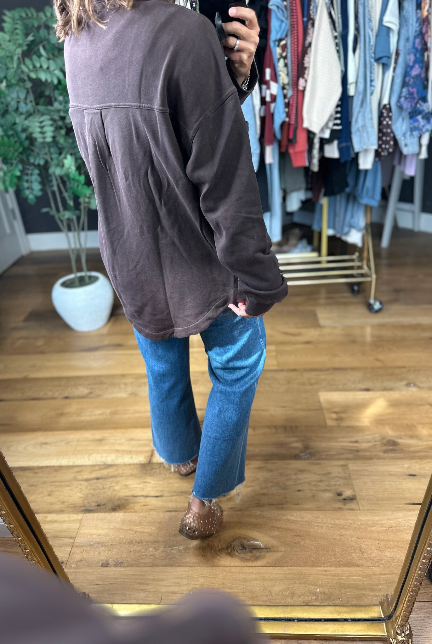 Falling Fast Button Shacket-Jackets-Mono B-Anna Kaytes Boutique, Women's Fashion Boutique in Grinnell, Iowa