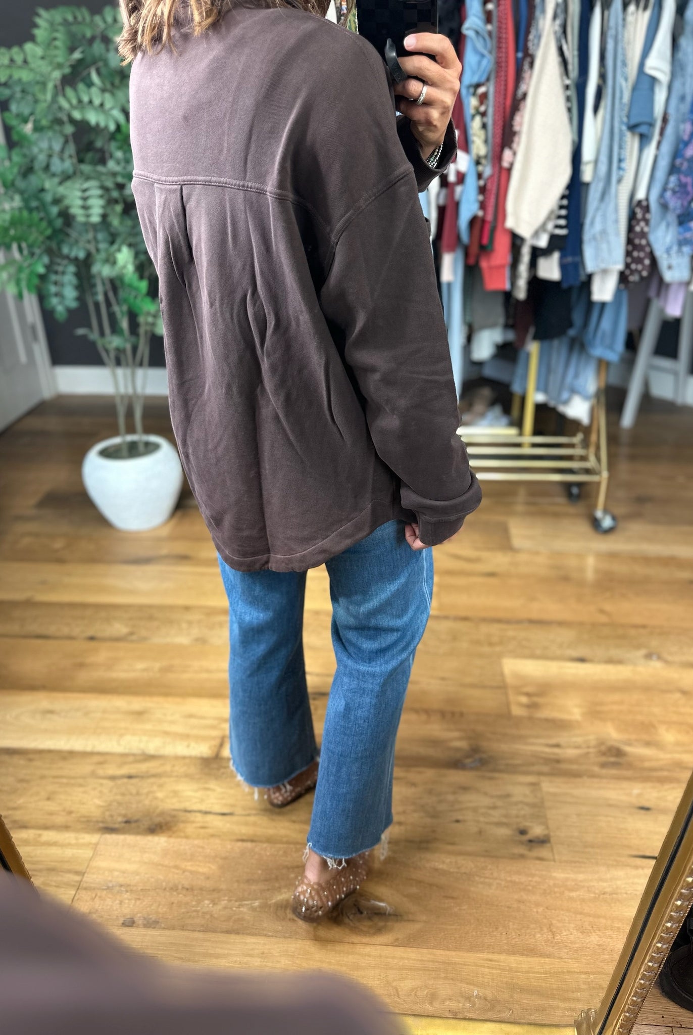 Falling Fast Button Shacket-Jackets-Mono B-Anna Kaytes Boutique, Women's Fashion Boutique in Grinnell, Iowa