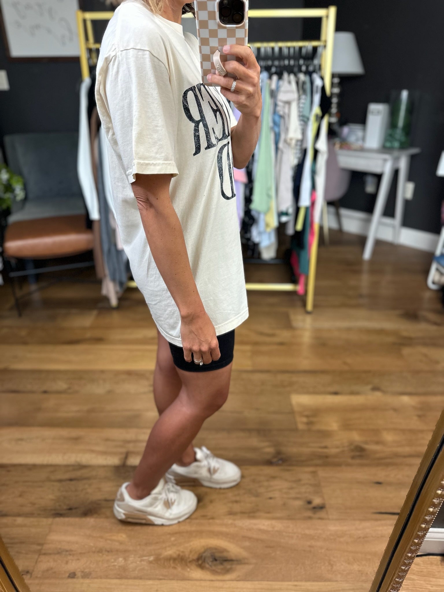 Motherhood Vintage Tee - Ivory-Etta & East-Anna Kaytes Boutique, Women's Fashion Boutique in Grinnell, Iowa