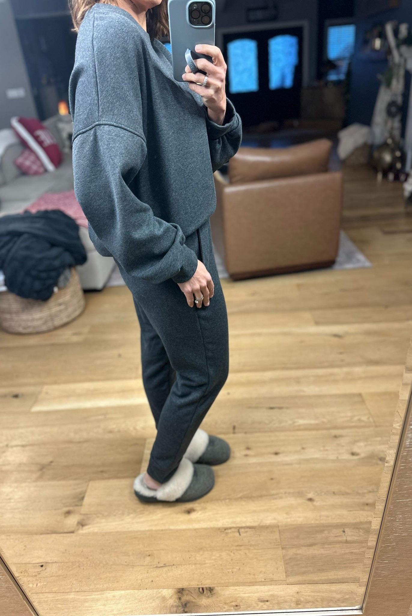 Home Alone Soft-Lining Lounge Set-Sweaters-Cherish-Anna Kaytes Boutique, Women's Fashion Boutique in Grinnell, Iowa