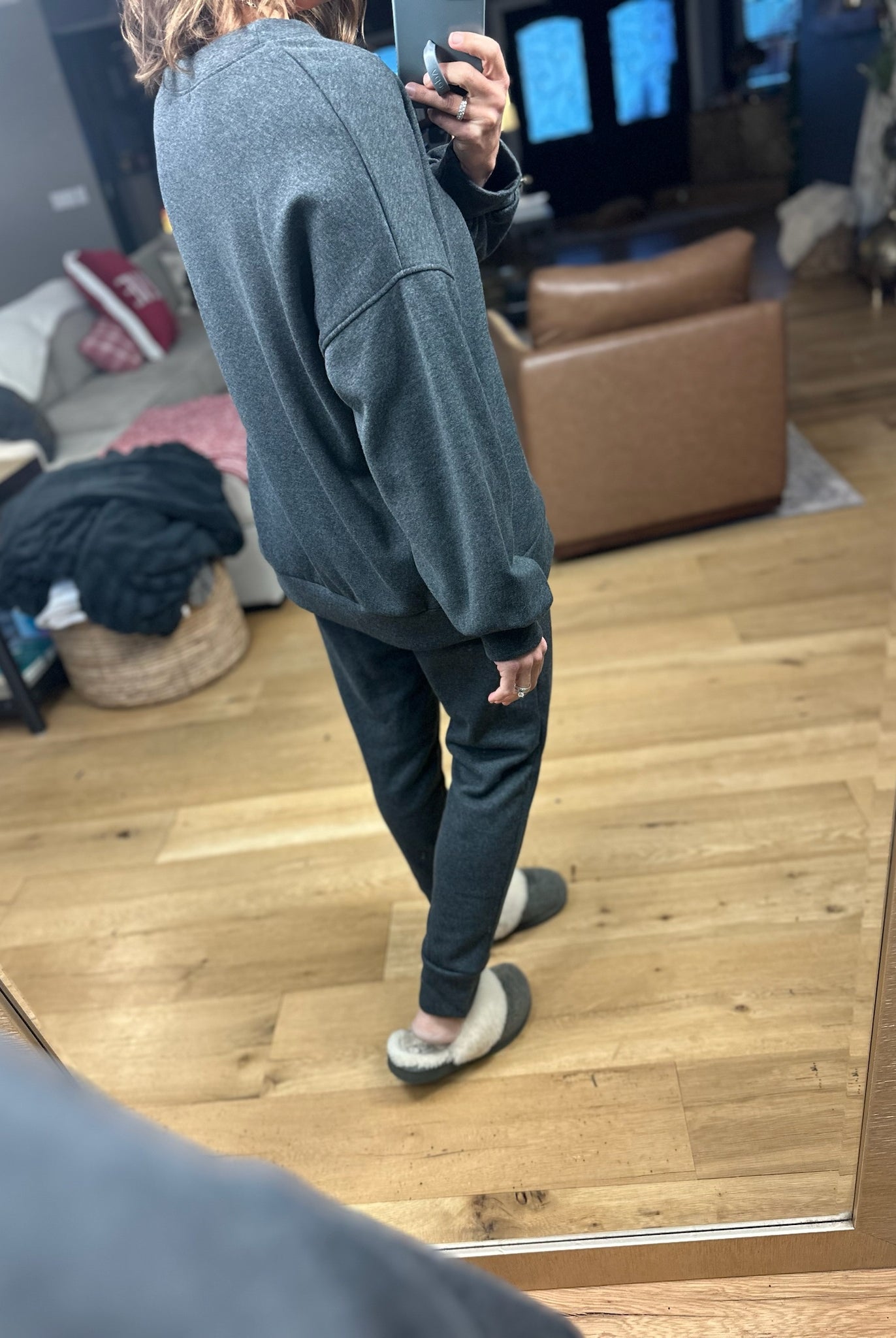 Home Alone Soft-Lining Lounge Set-Sweaters-Cherish-Anna Kaytes Boutique, Women's Fashion Boutique in Grinnell, Iowa