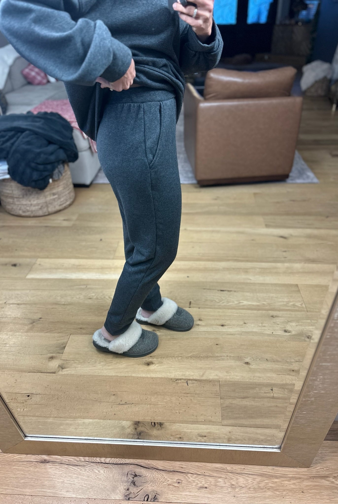 Home Alone Soft-Lining Lounge Set-Sweaters-Cherish-Anna Kaytes Boutique, Women's Fashion Boutique in Grinnell, Iowa