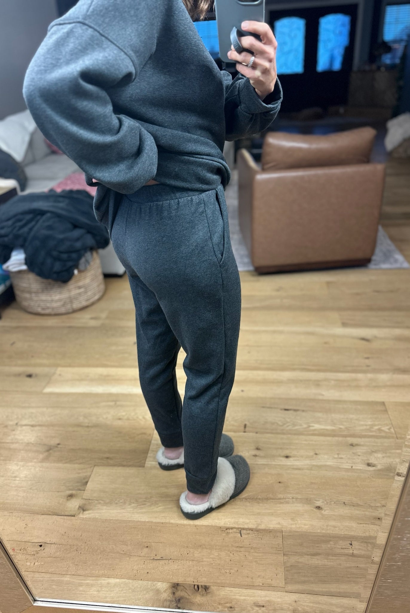 Home Alone Soft-Lining Lounge Set-Sweaters-Cherish-Anna Kaytes Boutique, Women's Fashion Boutique in Grinnell, Iowa