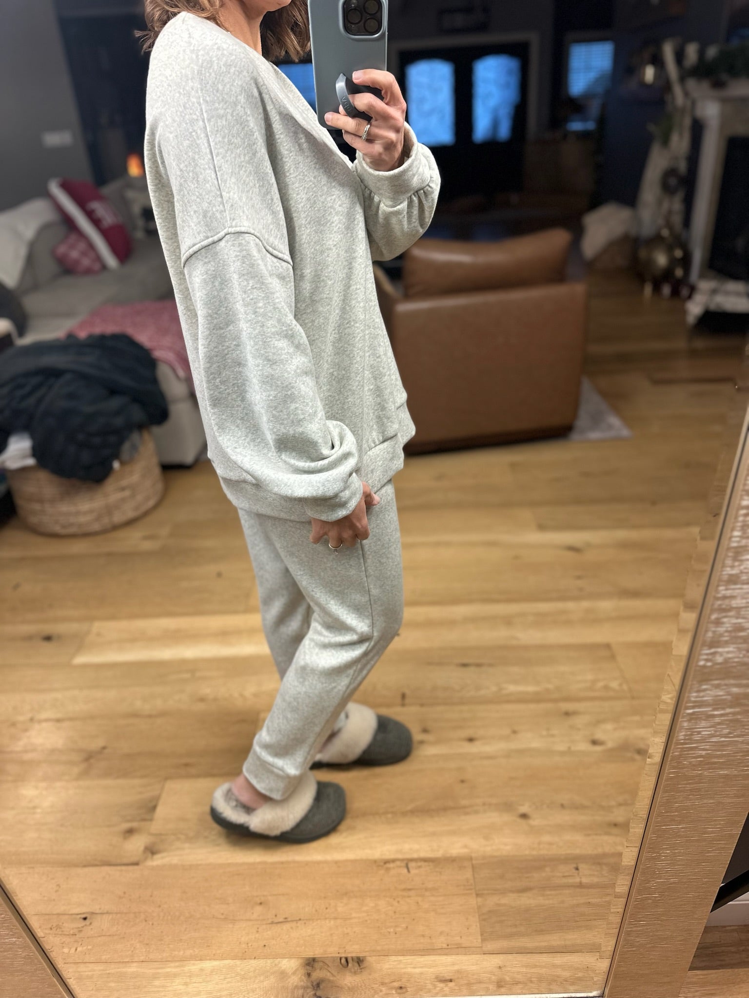 Home Alone Soft-Lining Lounge Set-Sweaters-Cherish-Anna Kaytes Boutique, Women's Fashion Boutique in Grinnell, Iowa