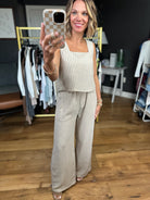 Relate To This Wide-Leg Pocket Pant + Square Neck Top Set - Light Khaki-The Workshop-Anna Kaytes Boutique, Women's Fashion Boutique in Grinnell, Iowa