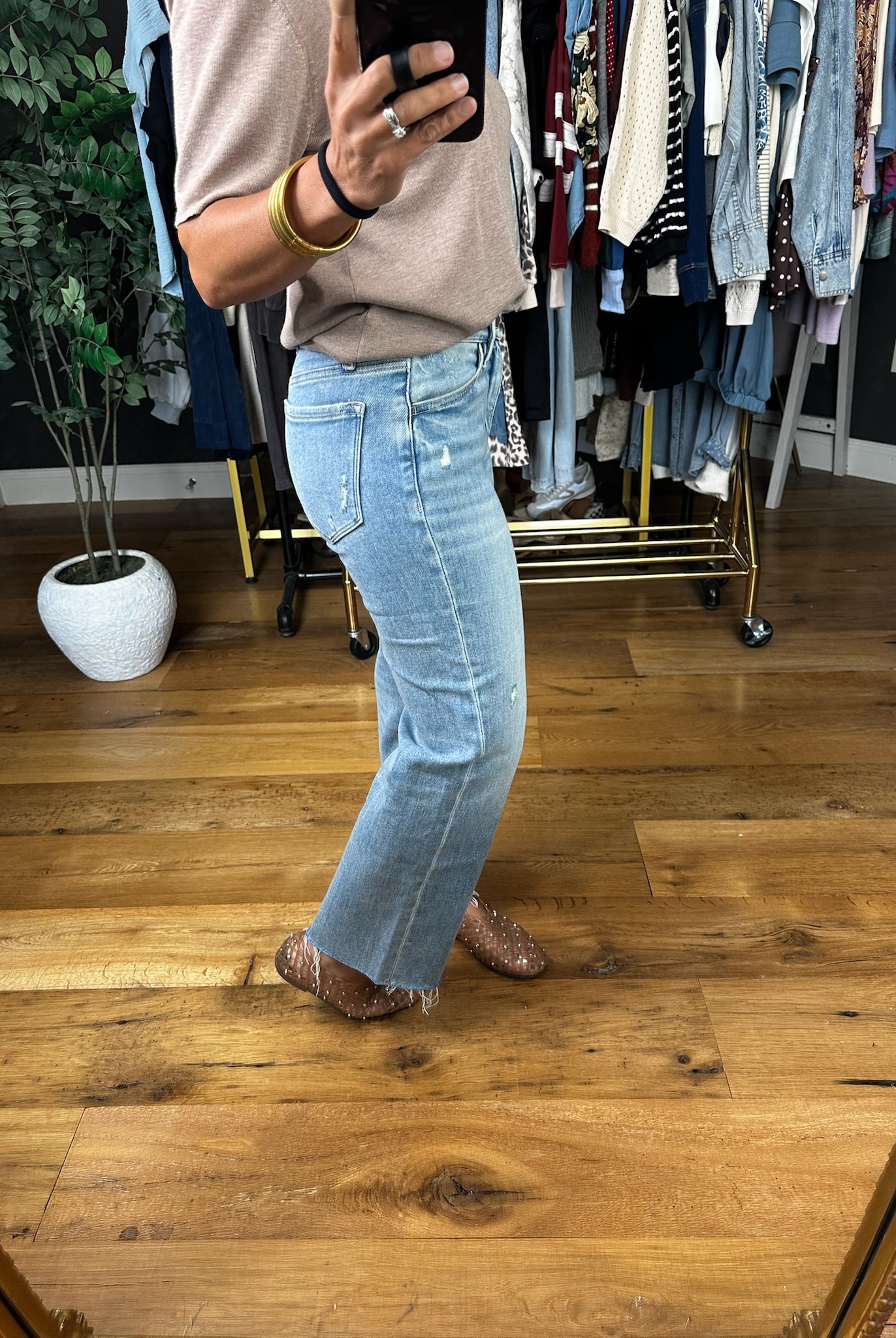 The Claudia Mid-Rise Crop Denim-Jeans-Flying Monkey-Anna Kaytes Boutique, Women's Fashion Boutique in Grinnell, Iowa
