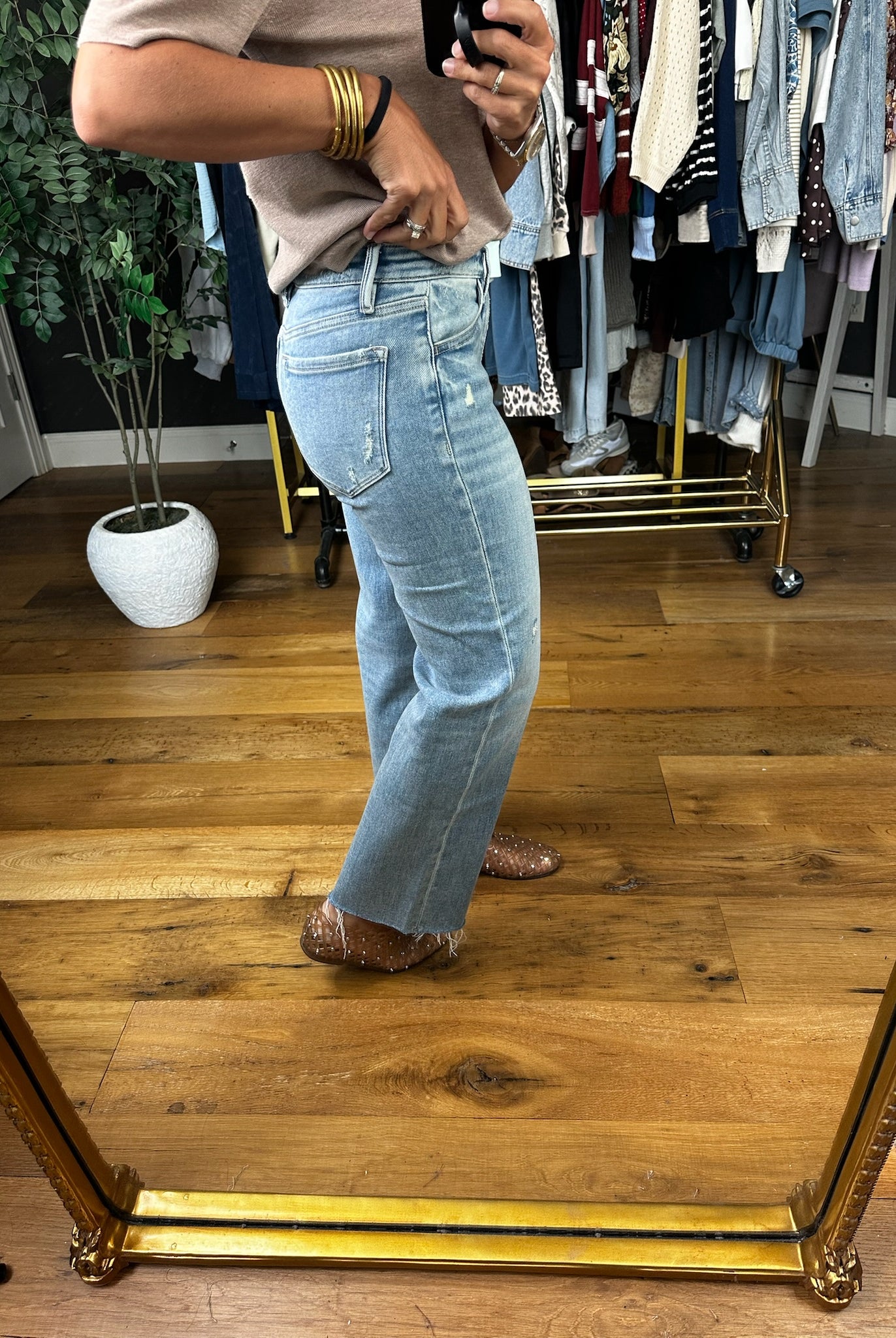 The Claudia Mid-Rise Crop Denim-Jeans-Flying Monkey-Anna Kaytes Boutique, Women's Fashion Boutique in Grinnell, Iowa