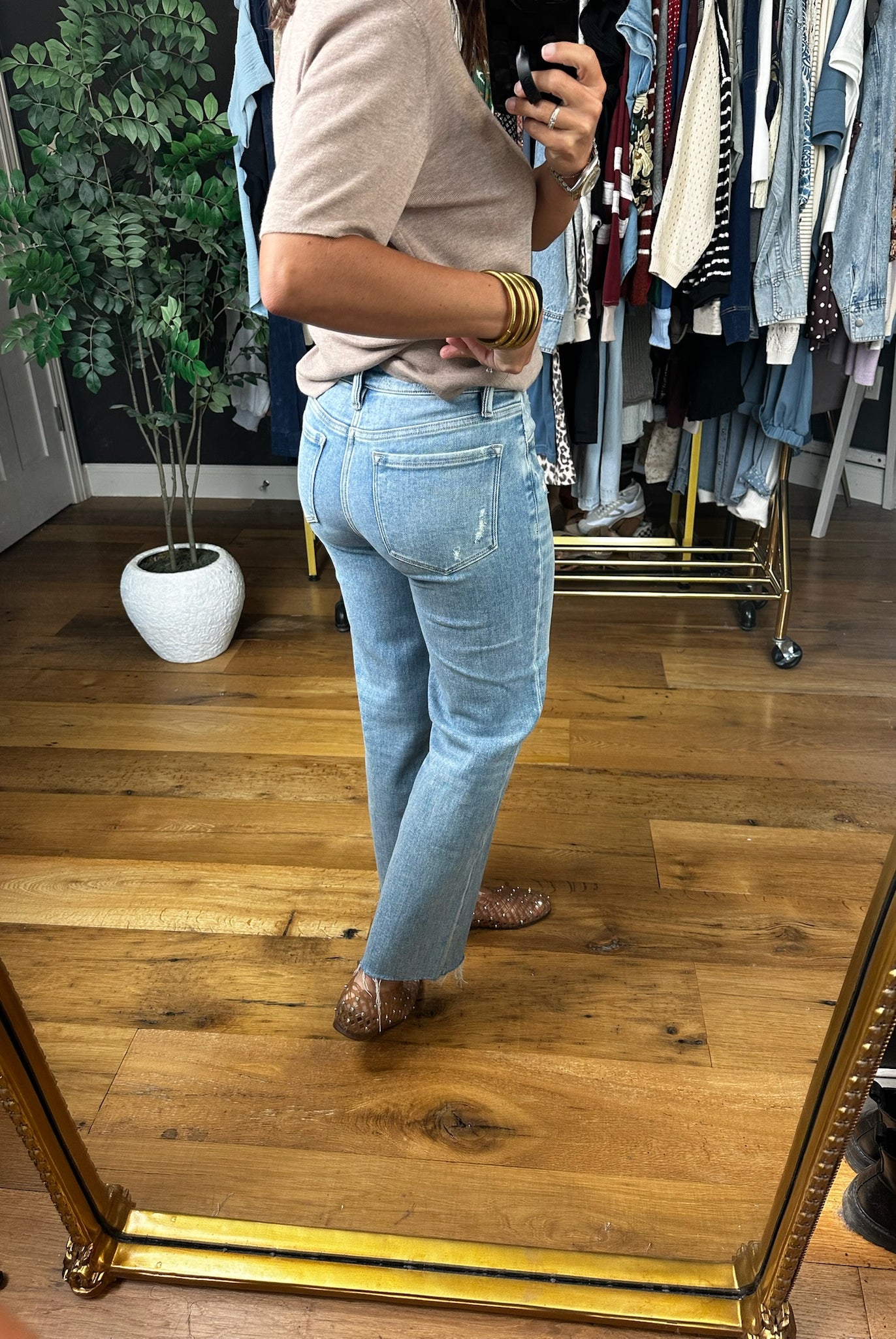 The Claudia Mid-Rise Crop Denim-Jeans-Flying Monkey-Anna Kaytes Boutique, Women's Fashion Boutique in Grinnell, Iowa