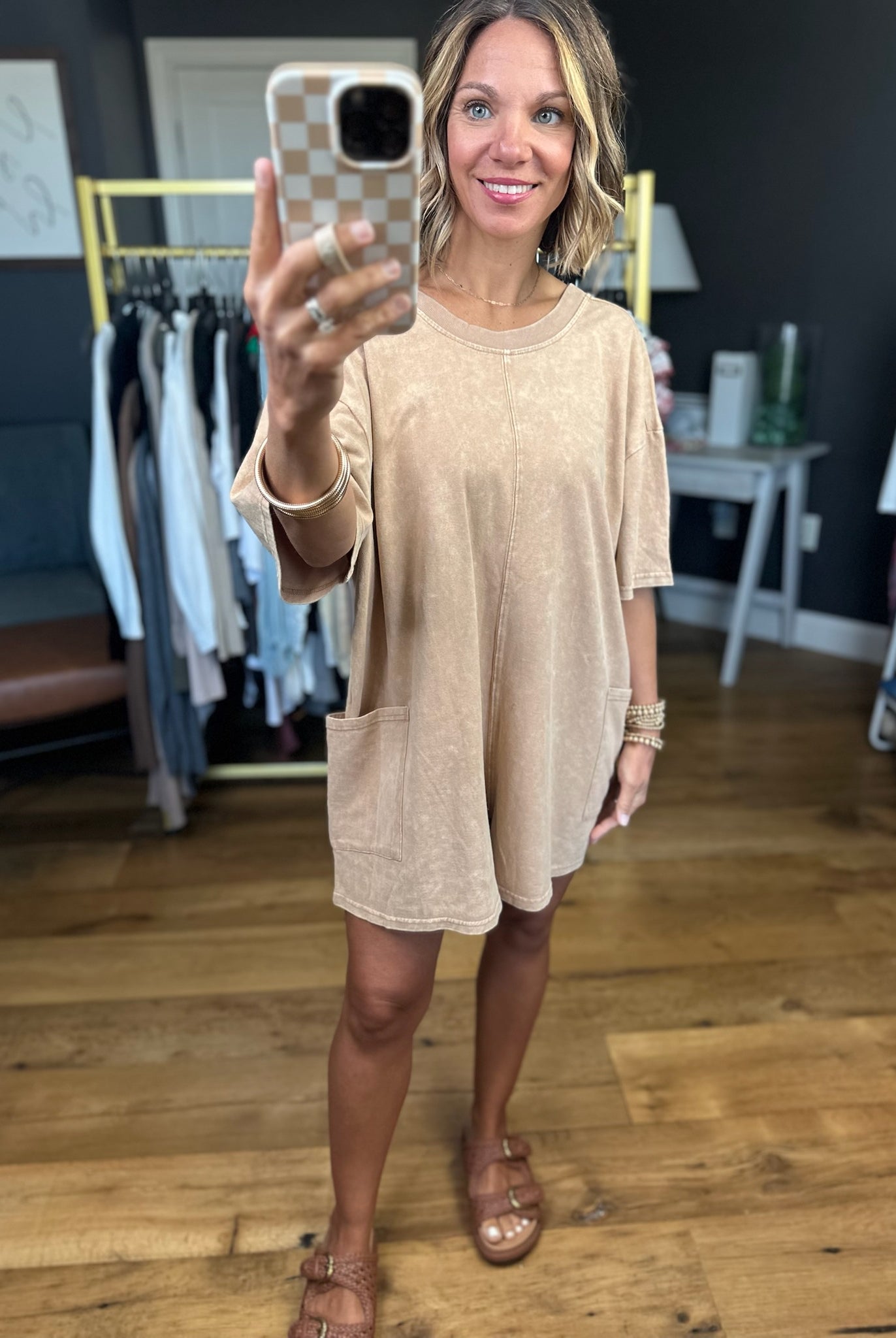 Keeping Tabs Pocket Romper - Multiple Options-Eesome-Anna Kaytes Boutique, Women's Fashion Boutique in Grinnell, Iowa