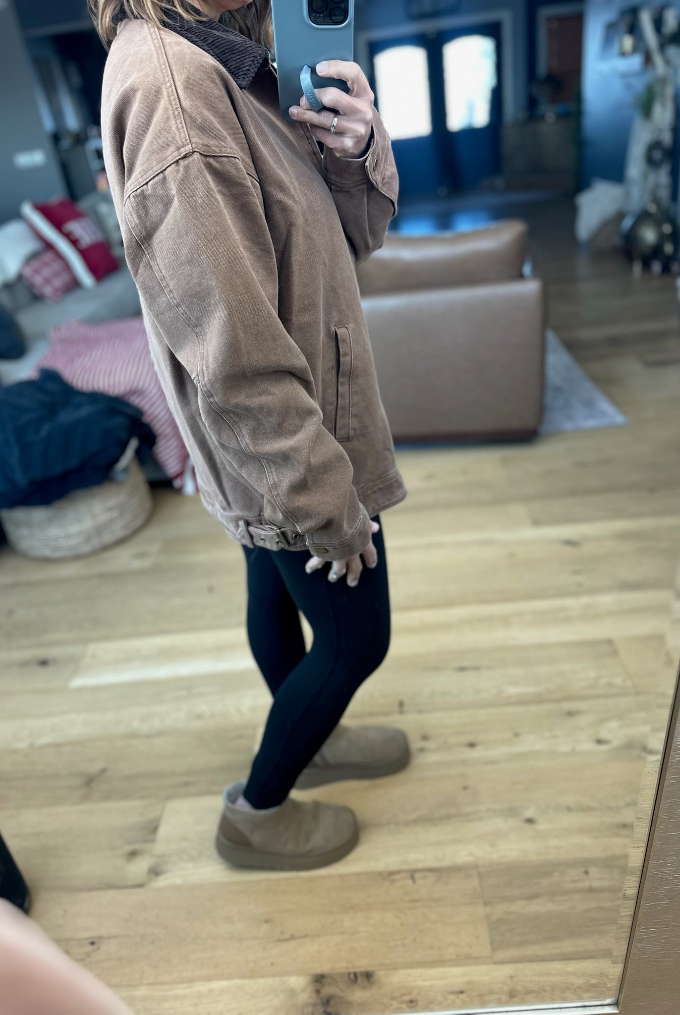 The Rosie Barn Jacket-Jackets-Olivaceous-Anna Kaytes Boutique, Women's Fashion Boutique in Grinnell, Iowa