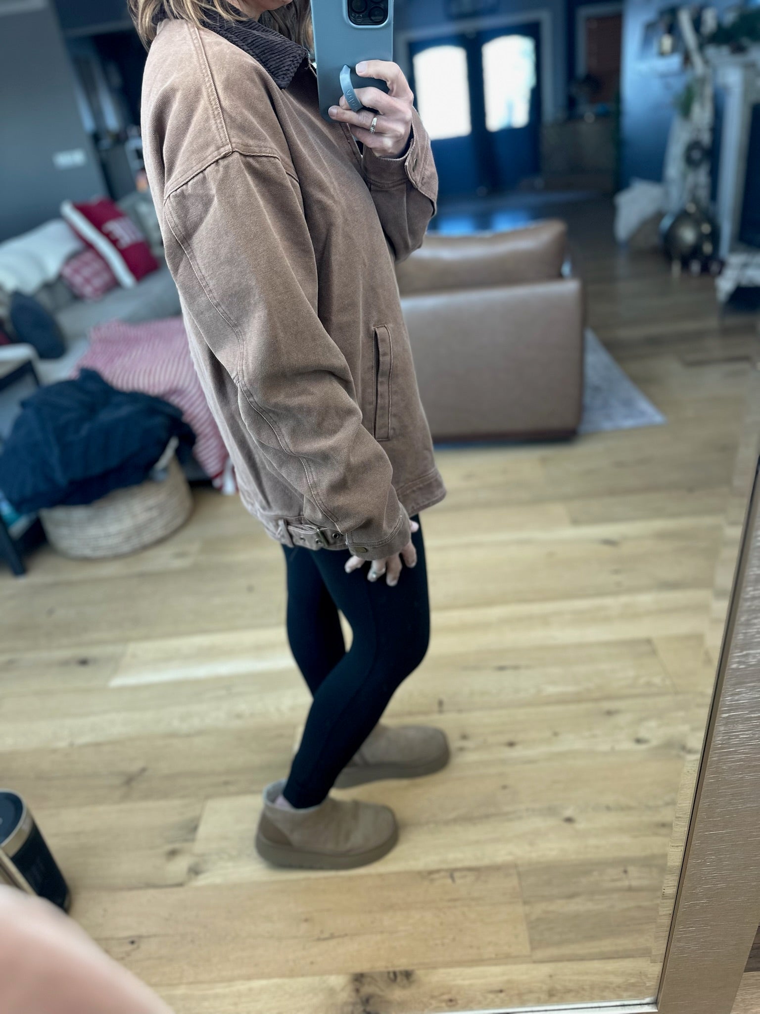 The Rosie Barn Jacket-Jackets-Olivaceous-Anna Kaytes Boutique, Women's Fashion Boutique in Grinnell, Iowa