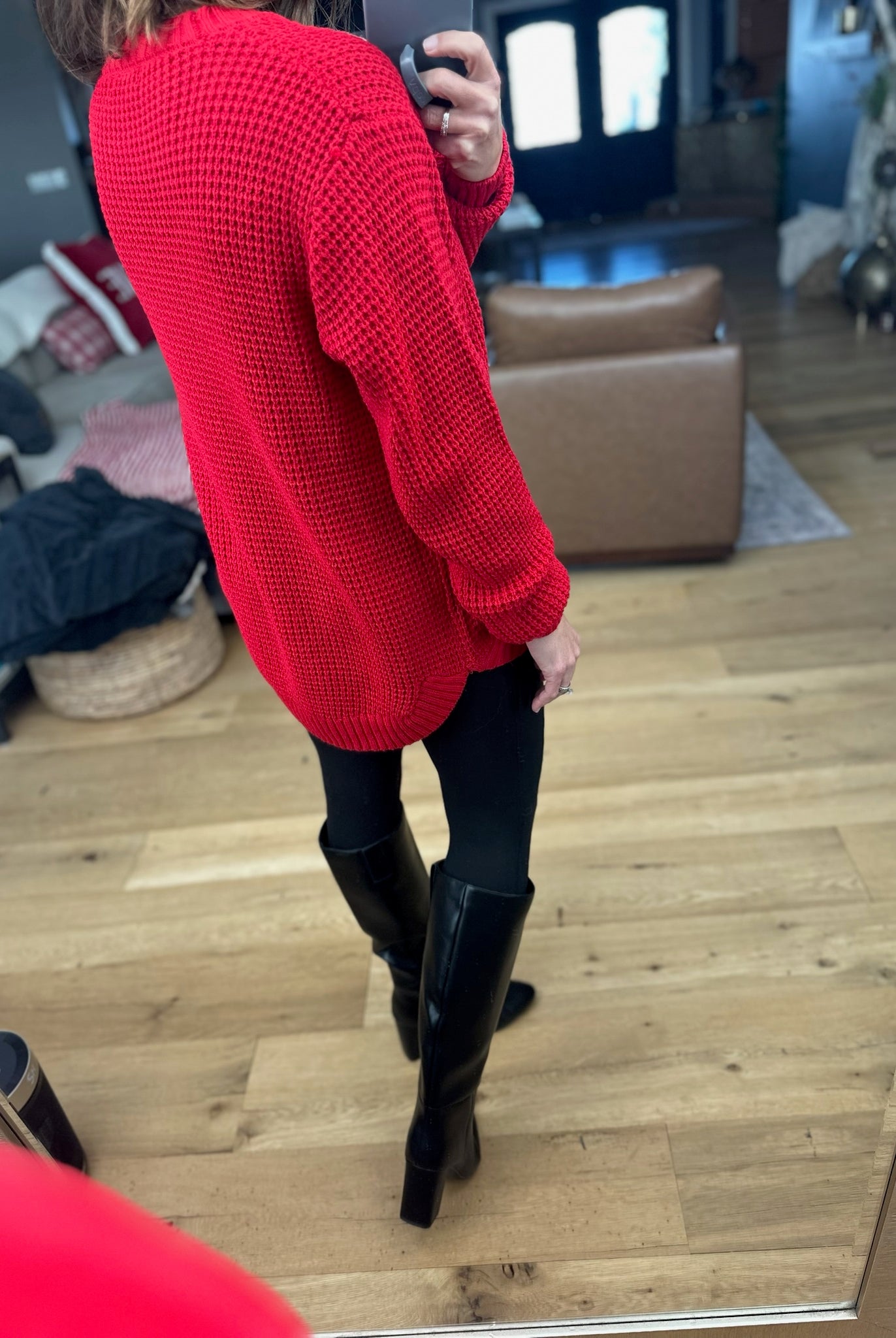 Off The Hook Classic Knit Crew Sweater-Sweaters-Zenana-Anna Kaytes Boutique, Women's Fashion Boutique in Grinnell, Iowa