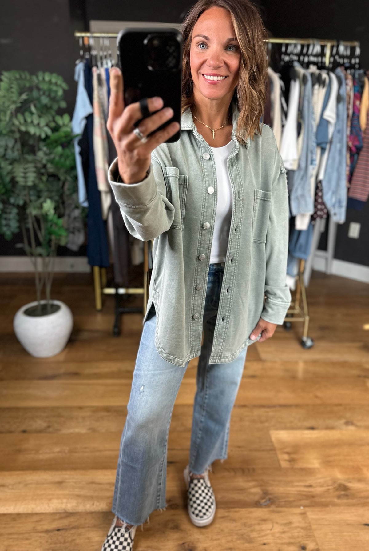 Making Perfect Sense Shacket-Sweaters-Be Cool-Anna Kaytes Boutique, Women's Fashion Boutique in Grinnell, Iowa