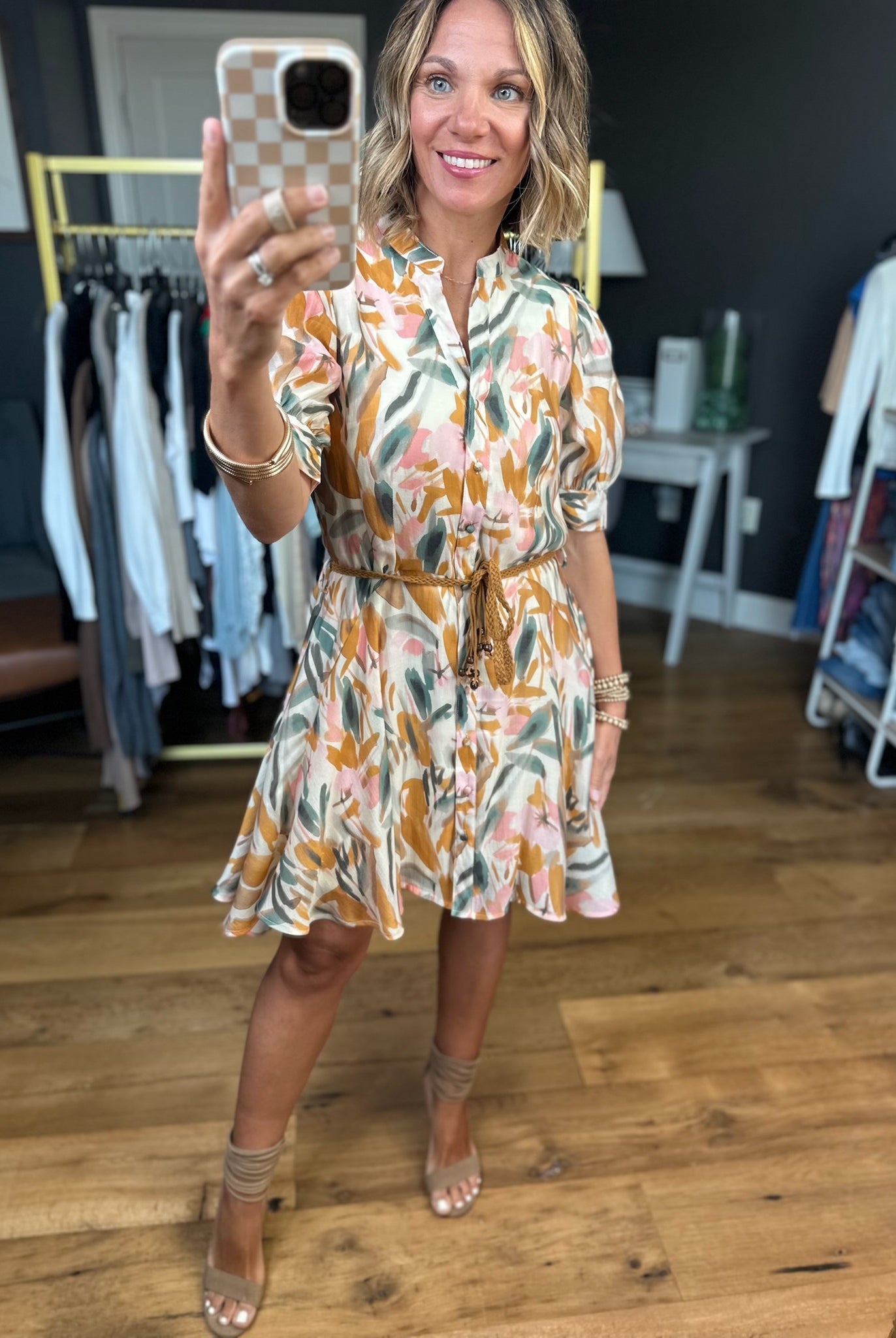 Something About This Tie-Waist Dress - Multiple Options-Entro-Anna Kaytes Boutique, Women's Fashion Boutique in Grinnell, Iowa
