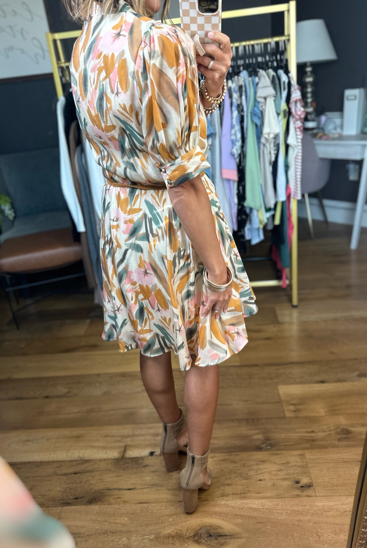 Something About This Tie-Waist Dress - Multiple Options-Entro-Anna Kaytes Boutique, Women's Fashion Boutique in Grinnell, Iowa