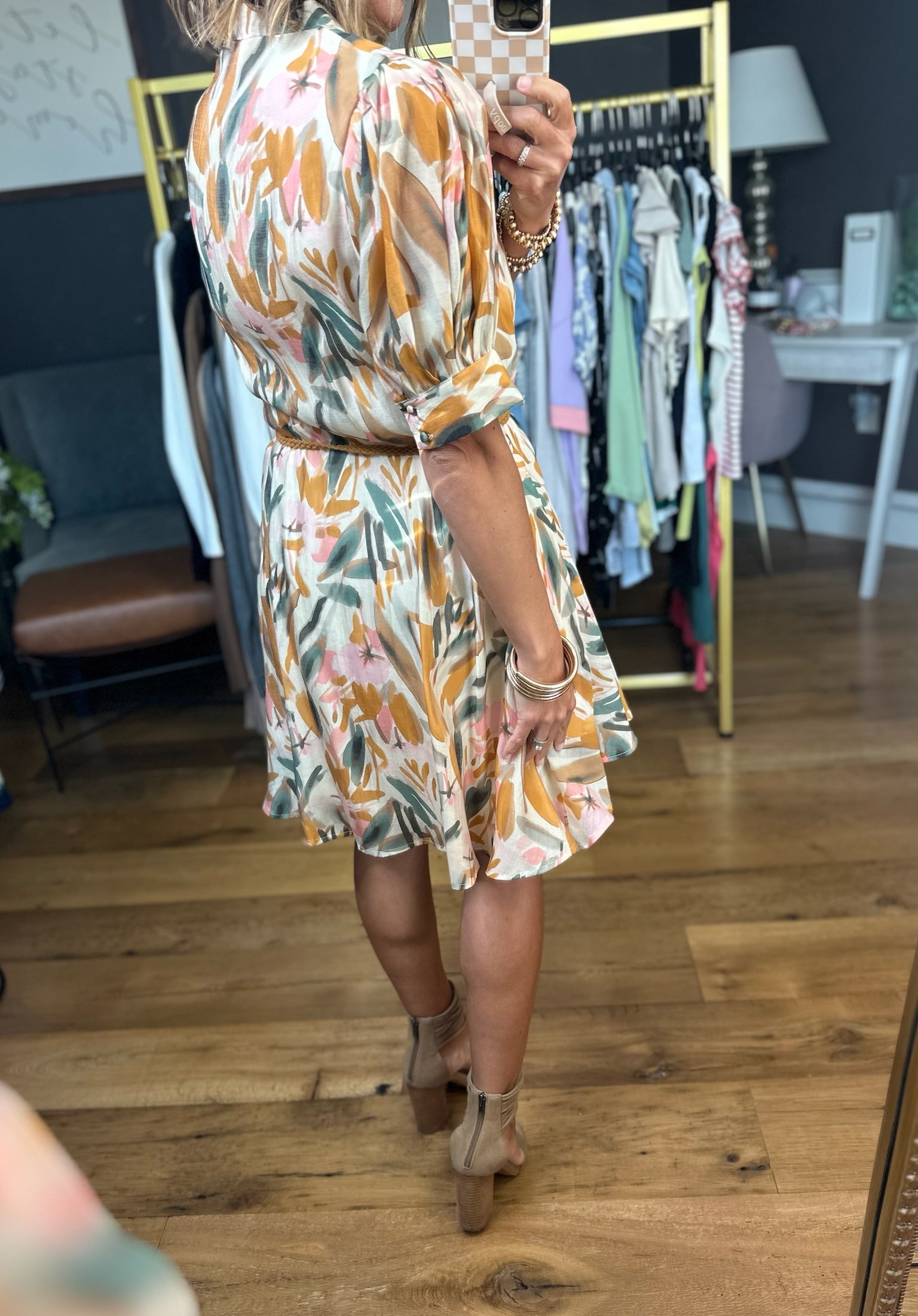 Something About This Tie-Waist Dress - Multiple Options-Entro-Anna Kaytes Boutique, Women's Fashion Boutique in Grinnell, Iowa