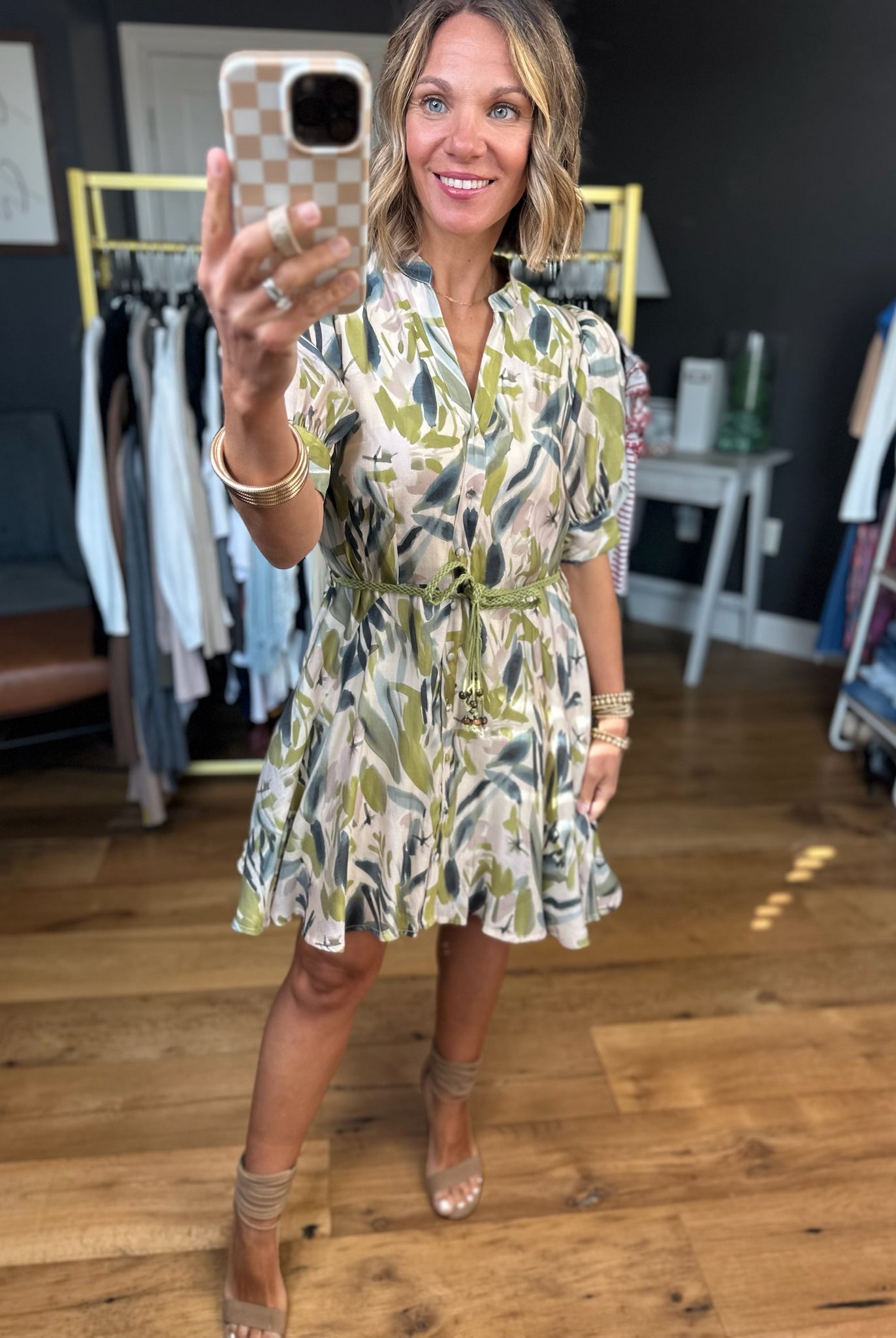 Something About This Tie-Waist Dress - Multiple Options-Entro-Anna Kaytes Boutique, Women's Fashion Boutique in Grinnell, Iowa