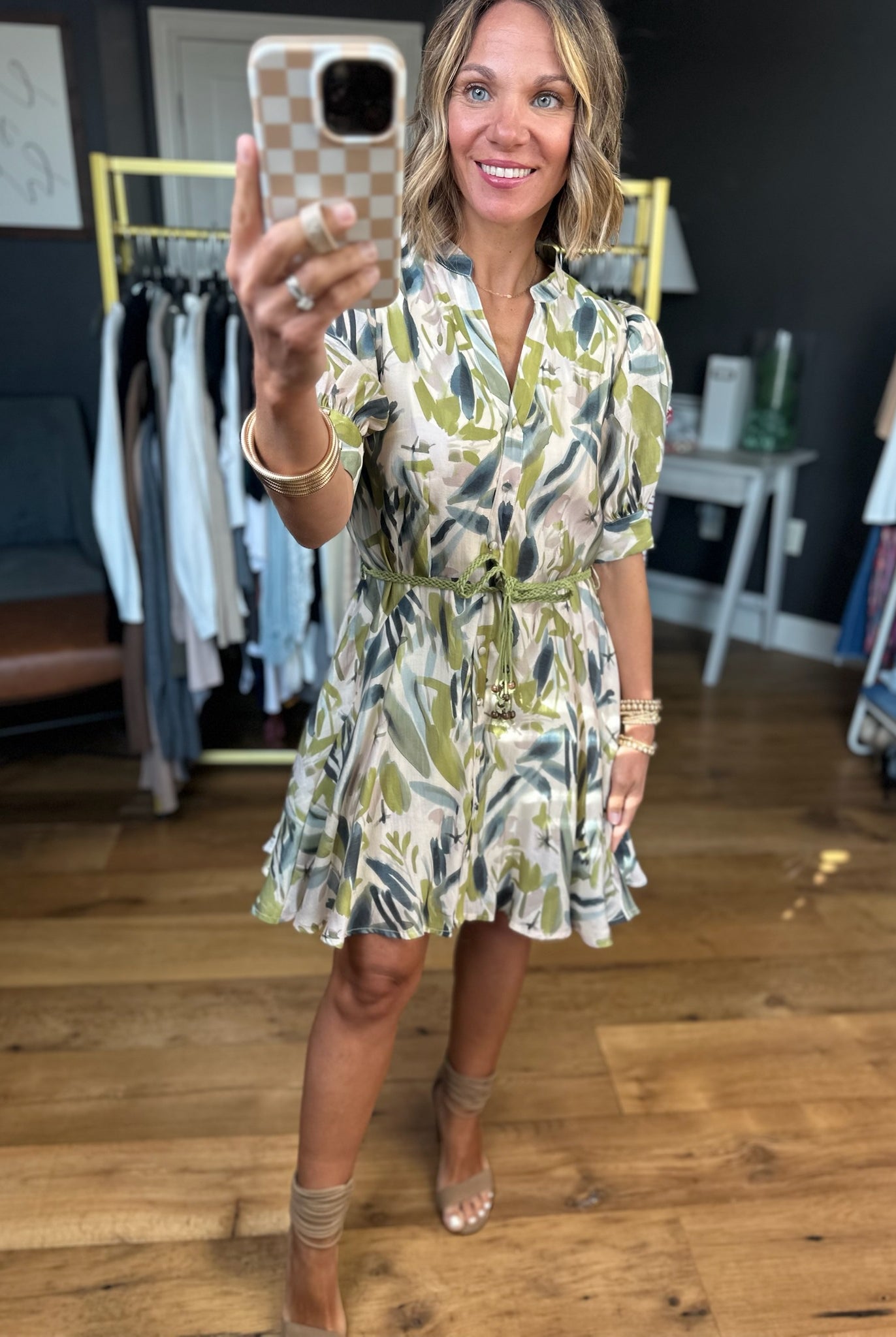 Something About This Tie-Waist Dress - Multiple Options-Entro-Anna Kaytes Boutique, Women's Fashion Boutique in Grinnell, Iowa