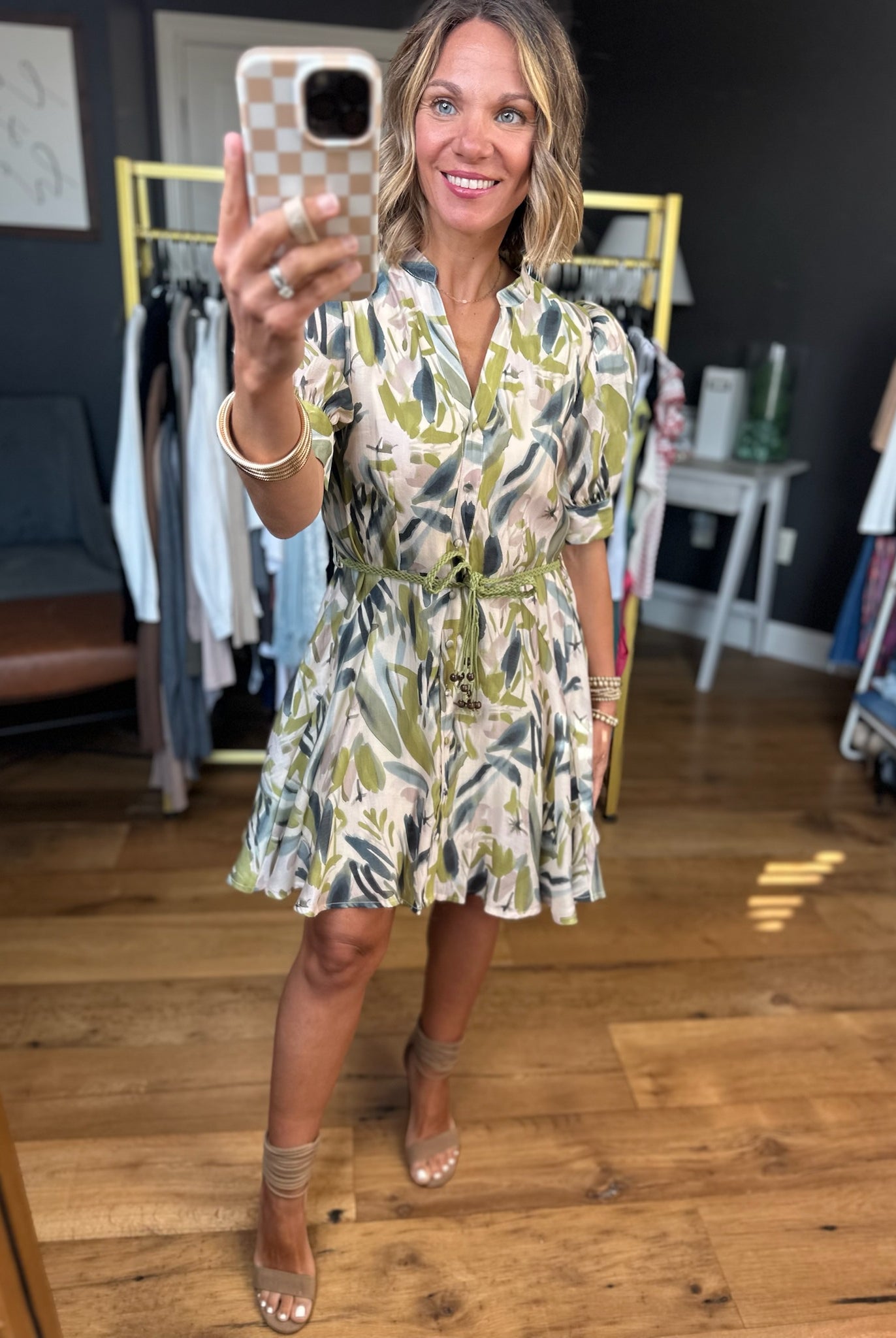 Something About This Tie-Waist Dress - Multiple Options-Entro-Anna Kaytes Boutique, Women's Fashion Boutique in Grinnell, Iowa