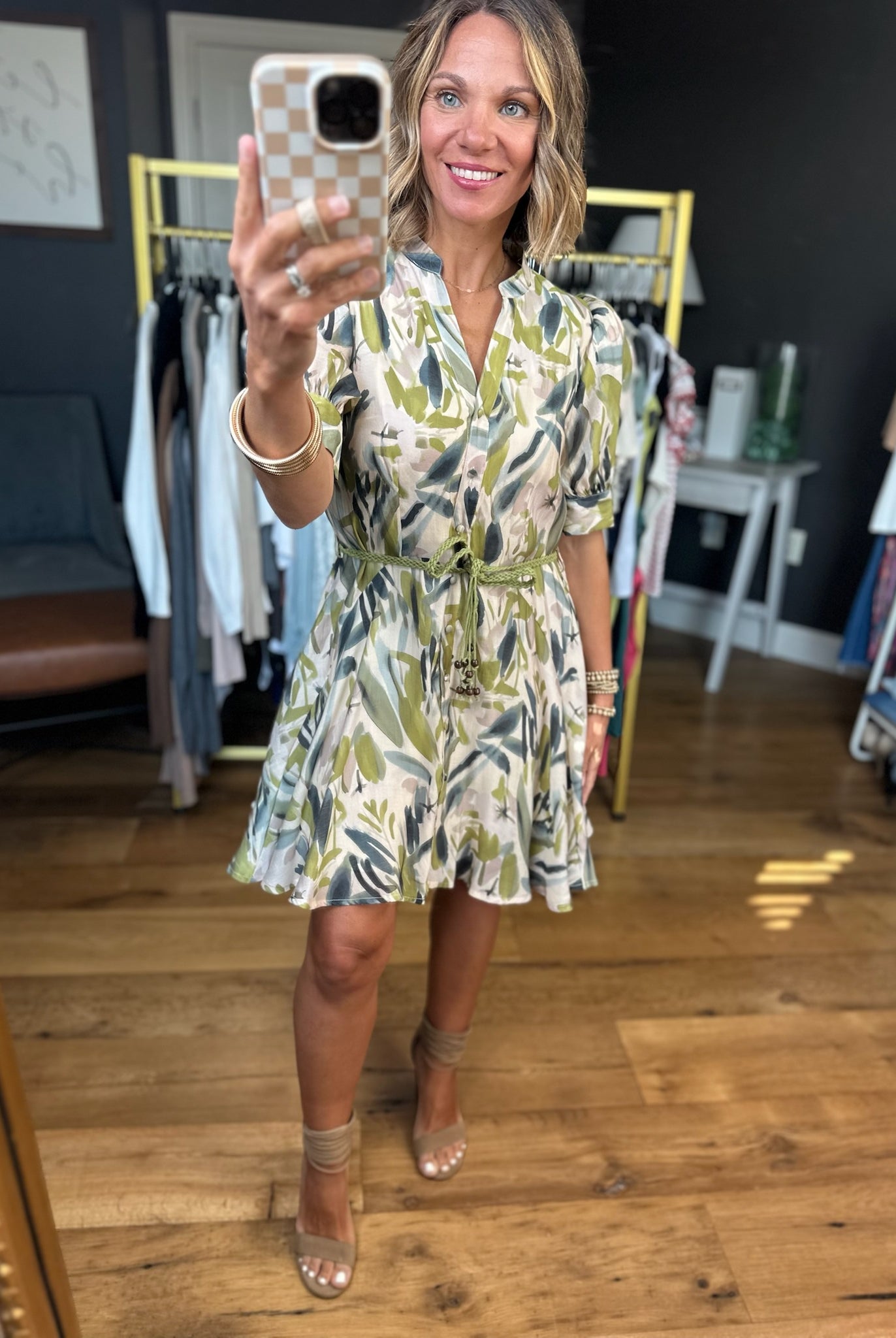 Something About This Tie-Waist Dress - Multiple Options-Entro-Anna Kaytes Boutique, Women's Fashion Boutique in Grinnell, Iowa
